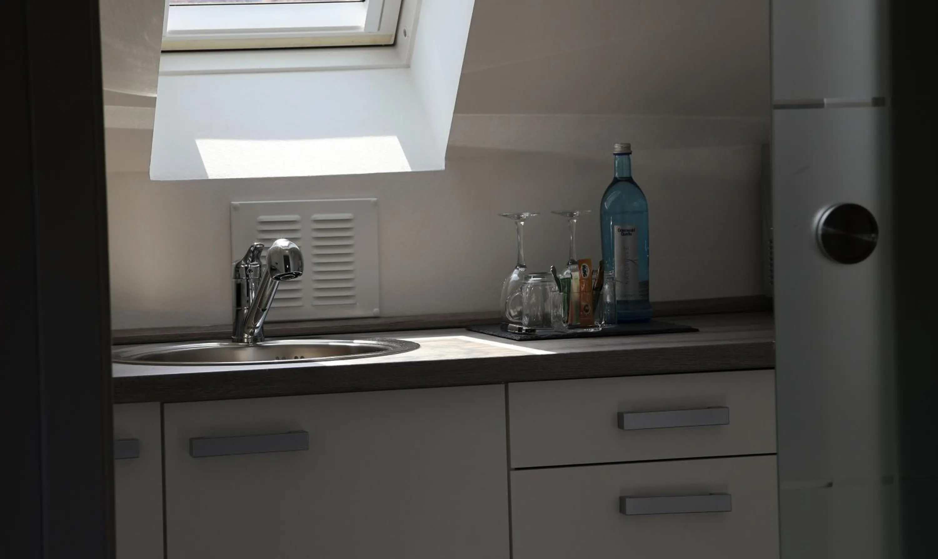 Kitchen or kitchenette in Hotel an der Therme