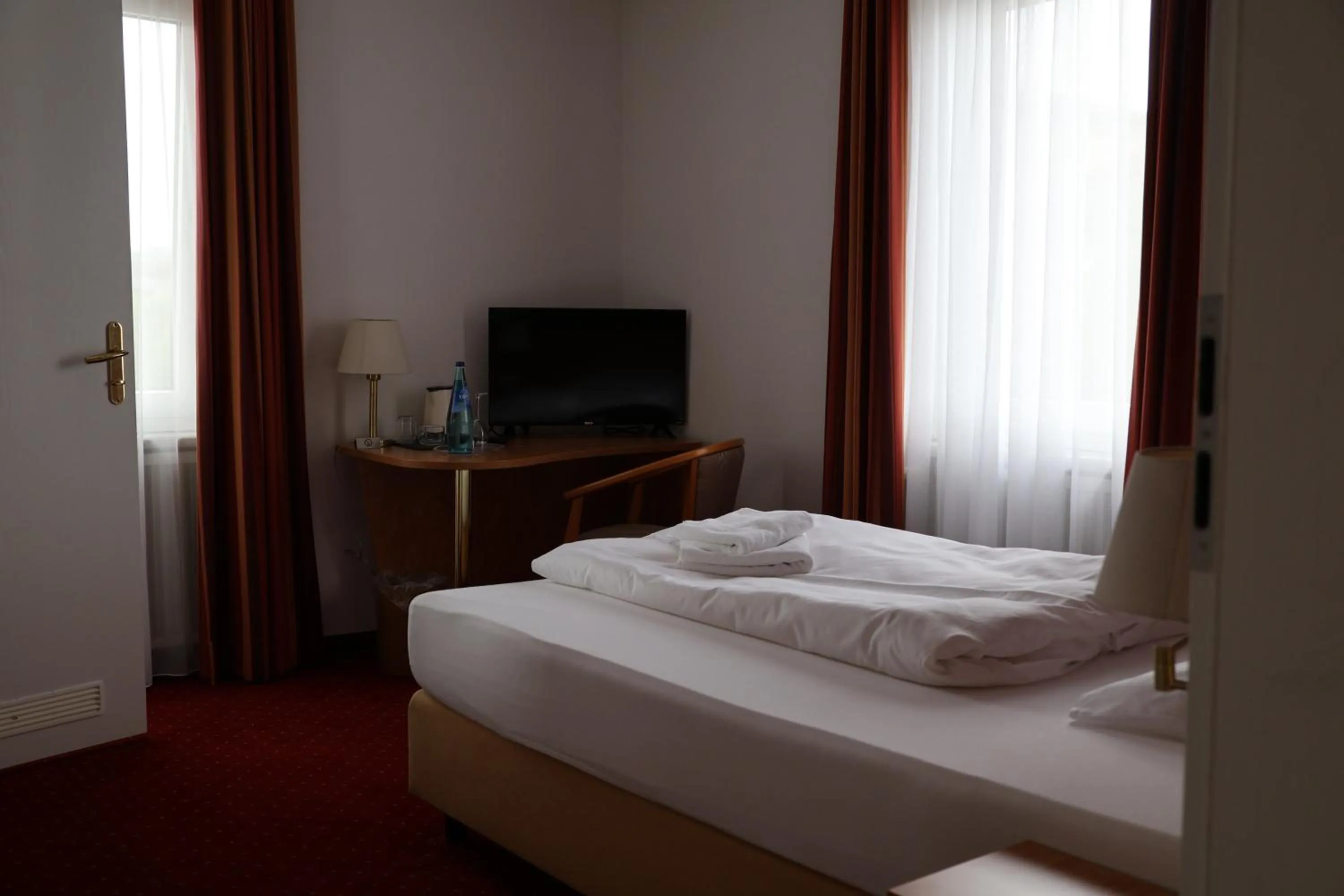 Bed in Hotel an der Therme