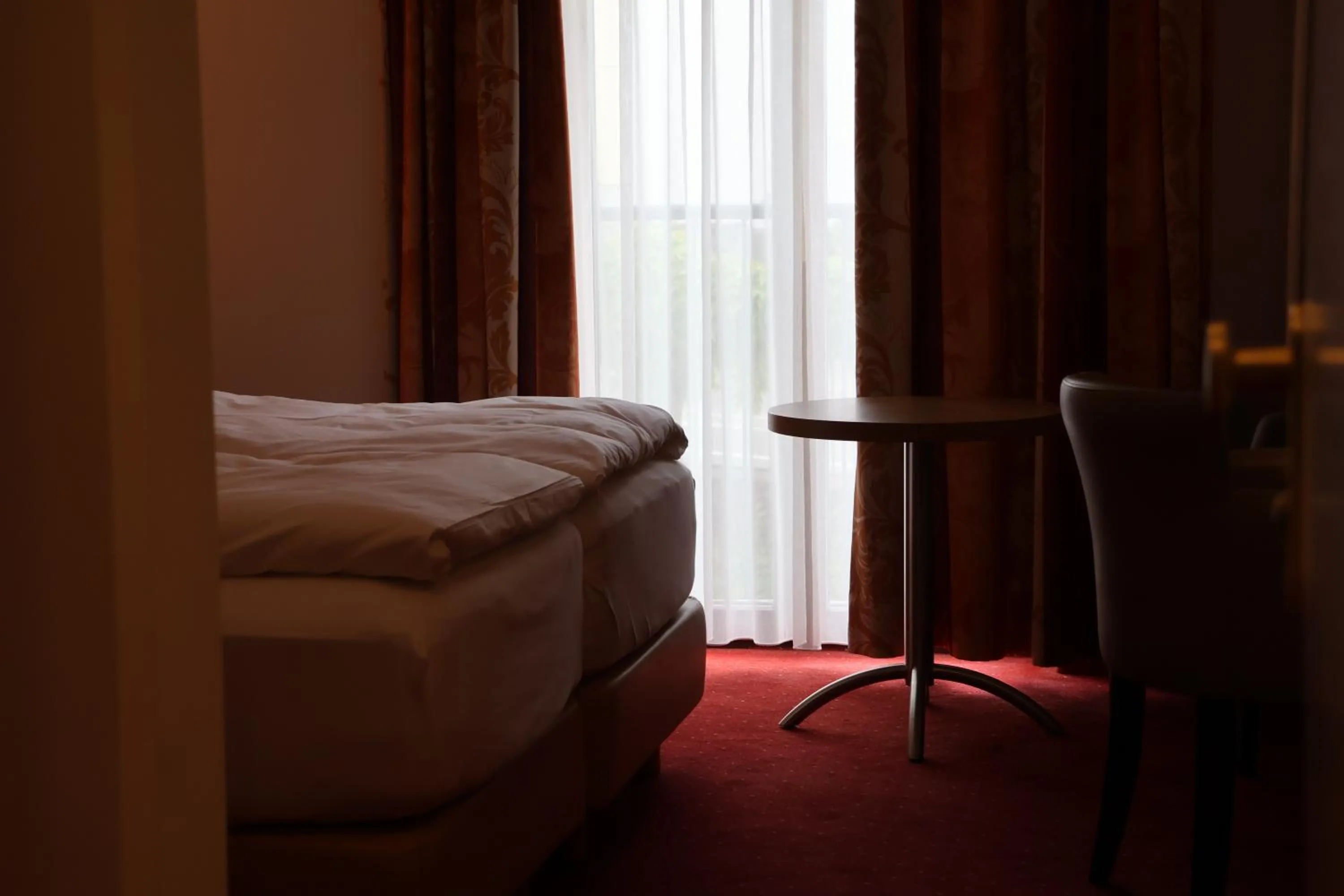 Bed in Hotel an der Therme