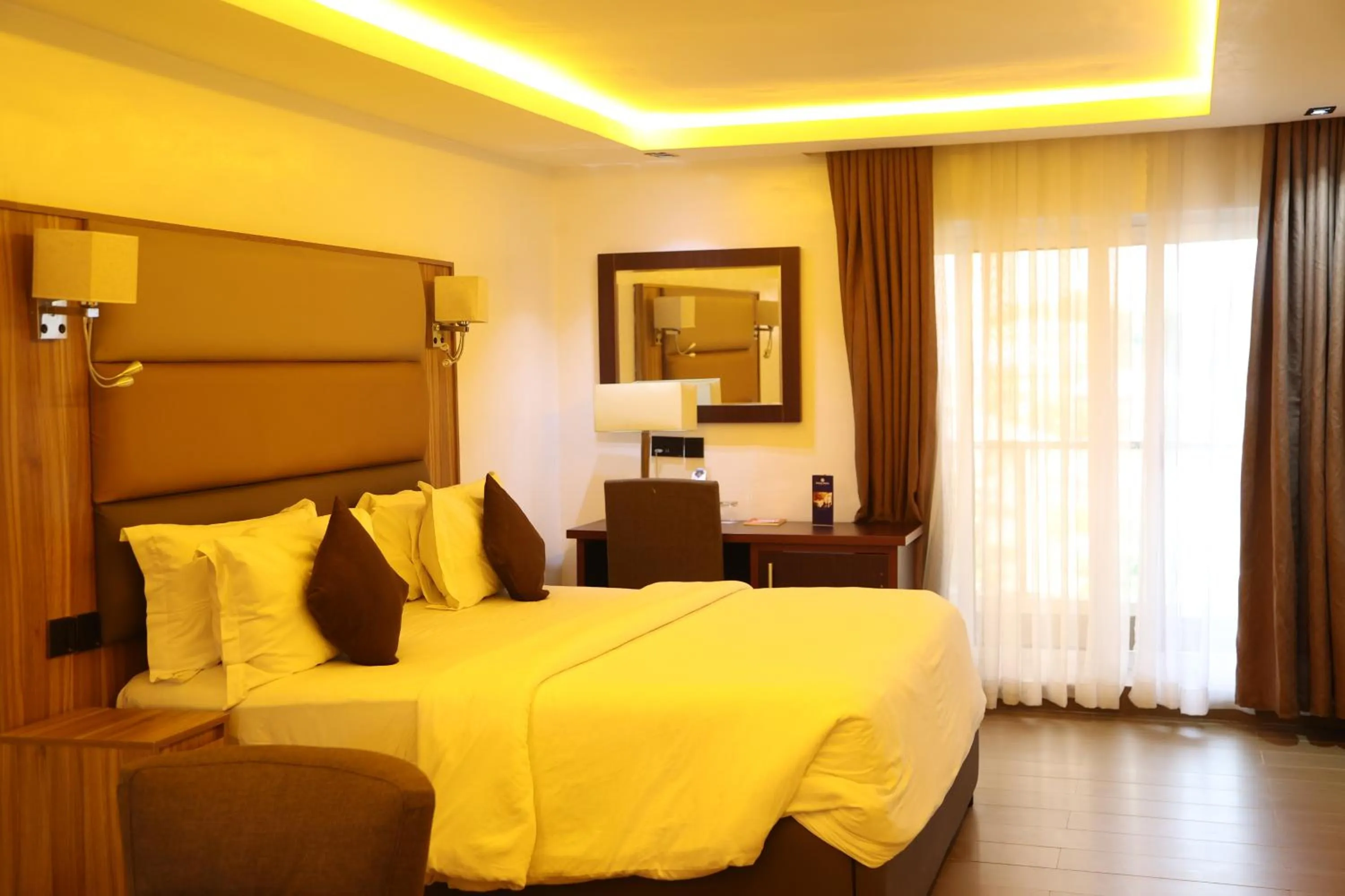 Bed in Bolton White Residence