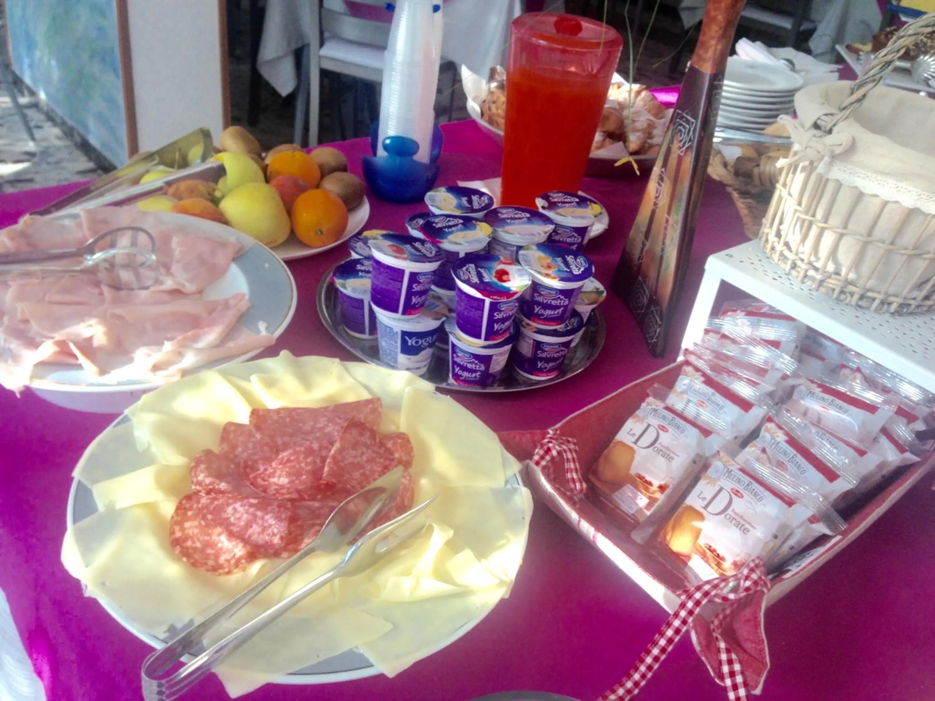 Continental breakfast in Hotel Flora