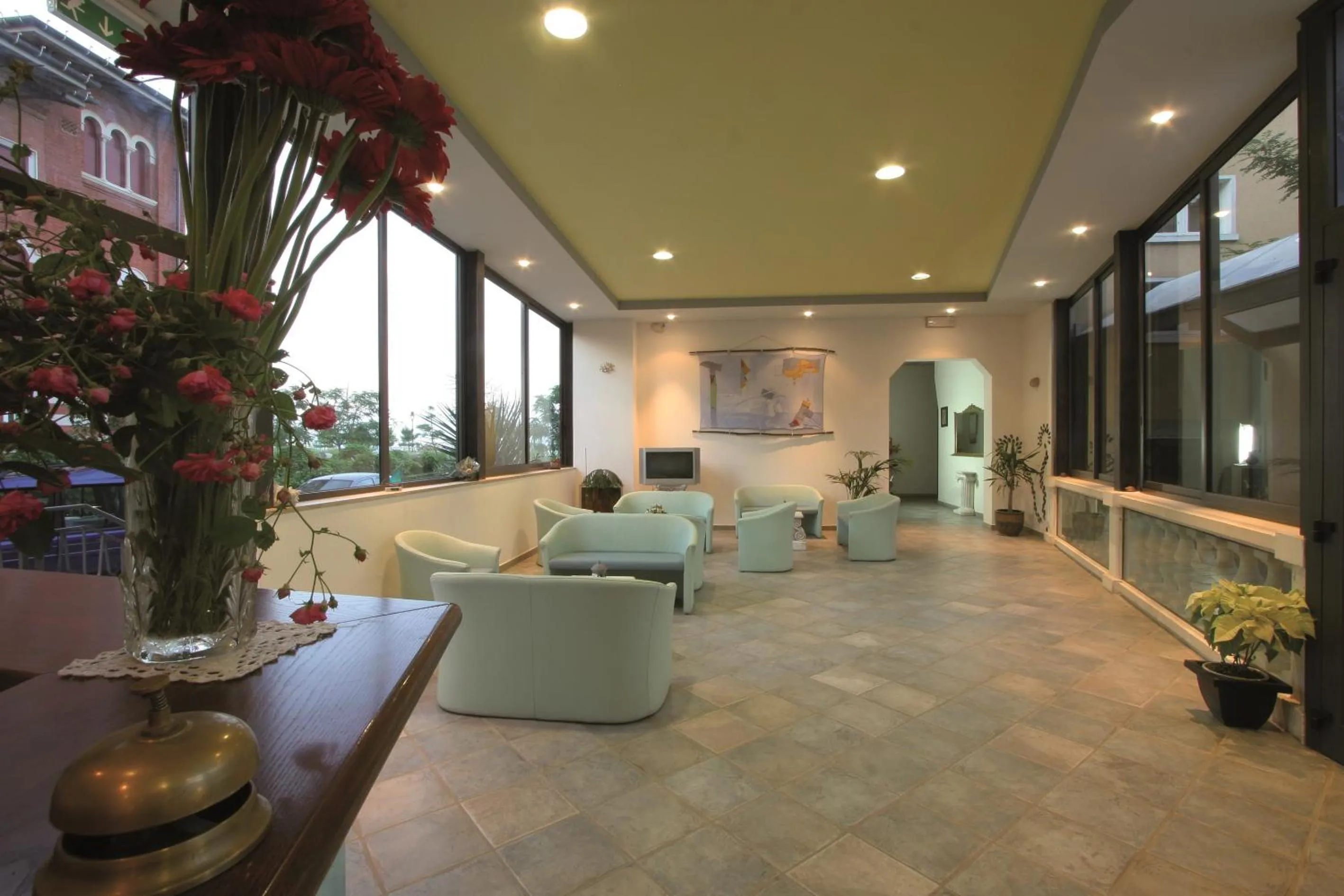 Lobby or reception in Hotel Flora