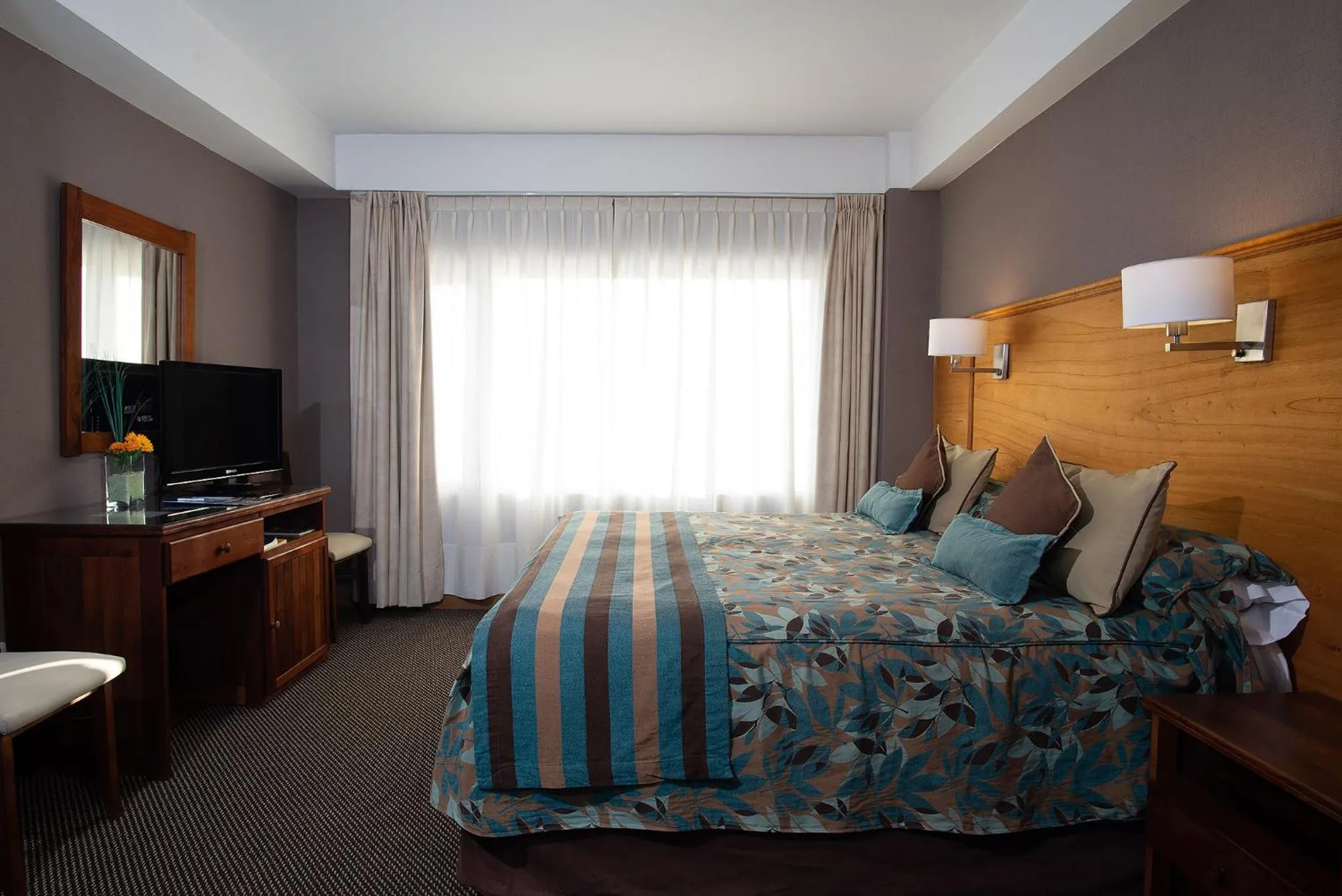 Bed in Hotel Tierra del Fuego