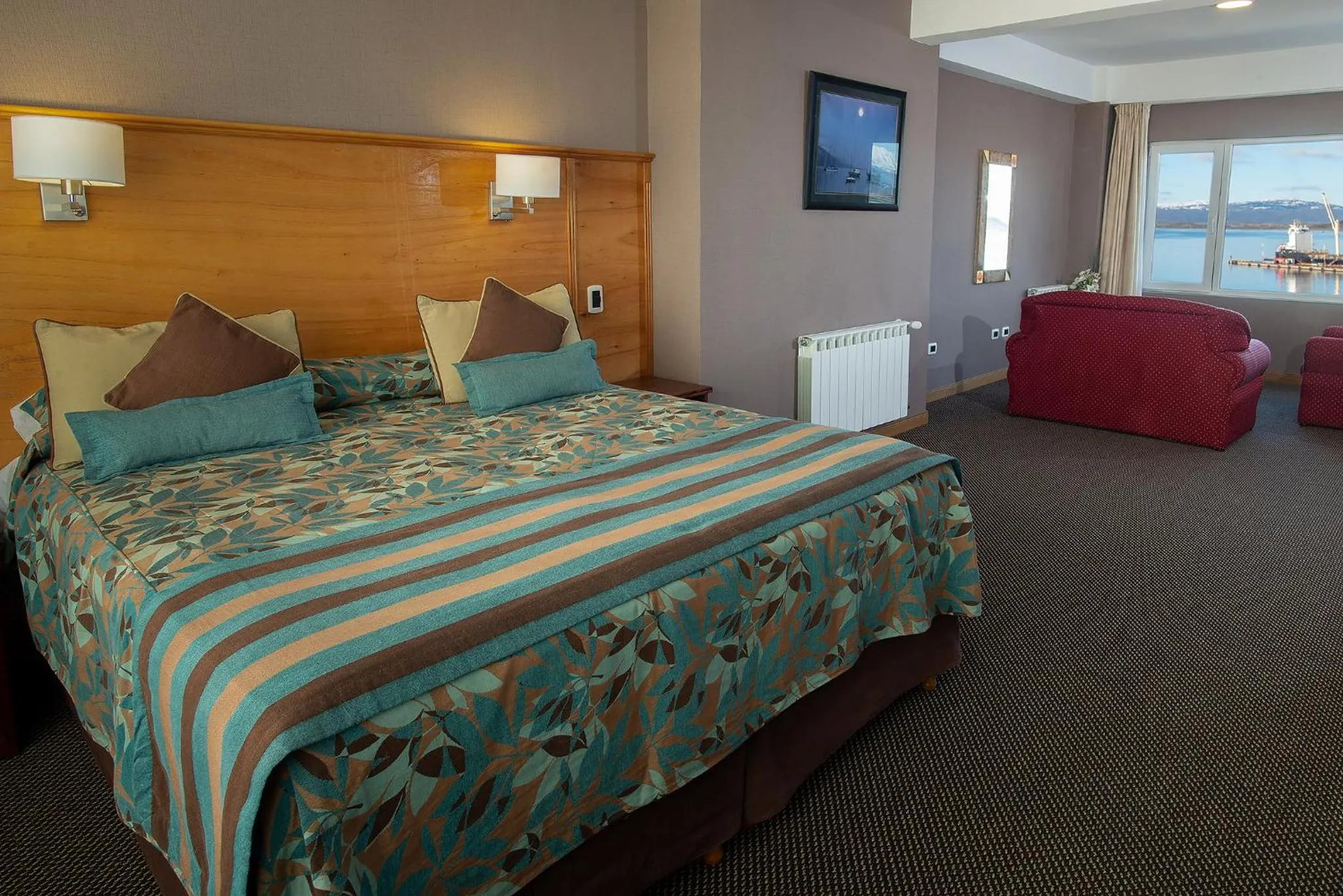 Bed in Hotel Tierra del Fuego