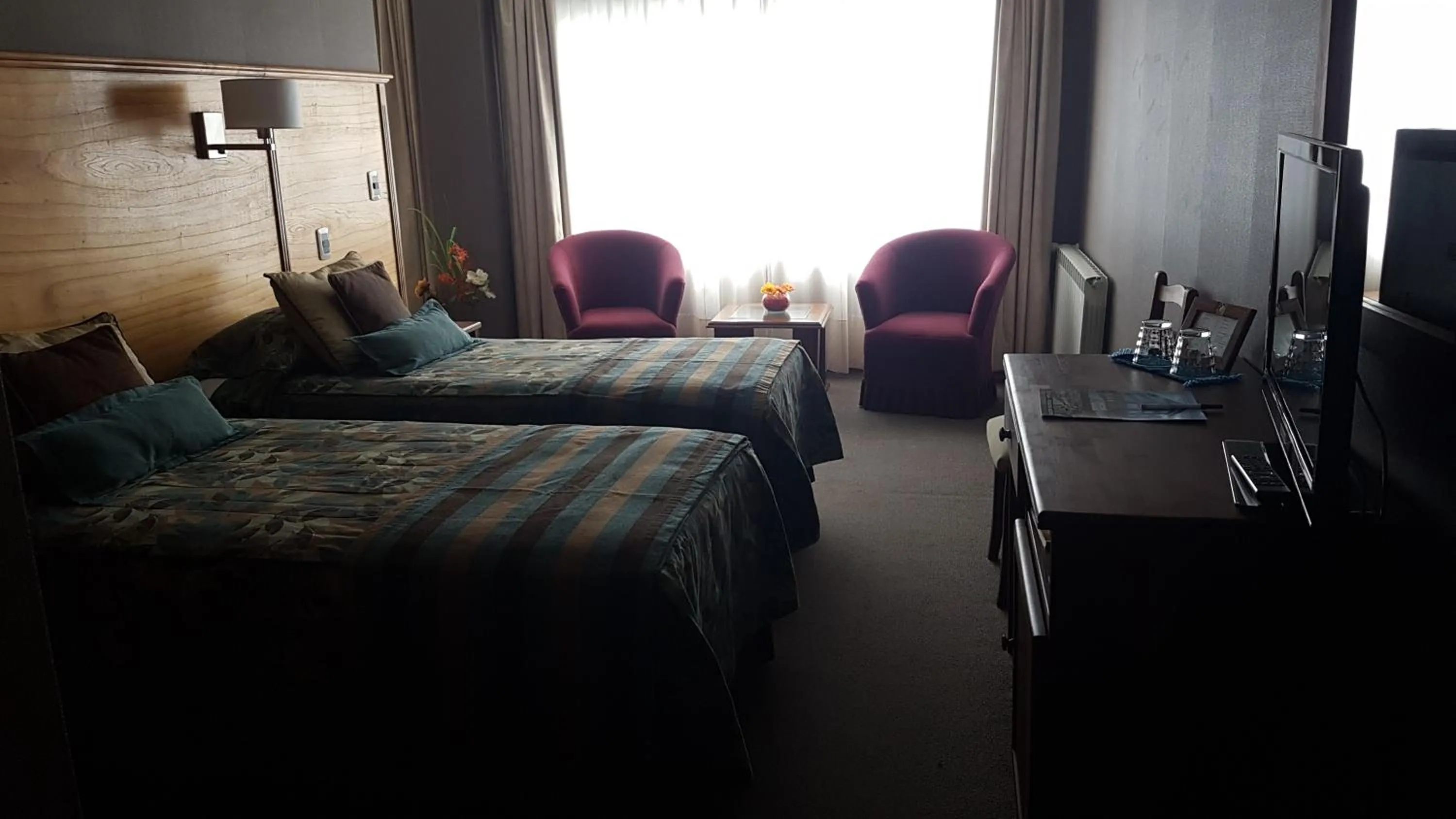 Bed in Hotel Tierra del Fuego