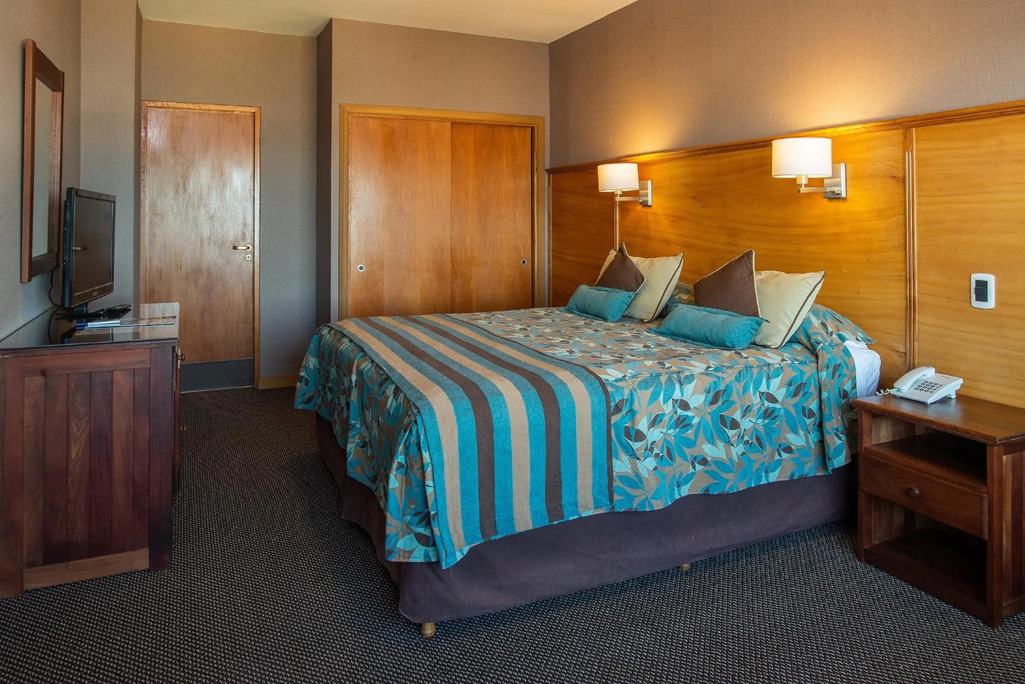 Bed in Hotel Tierra del Fuego