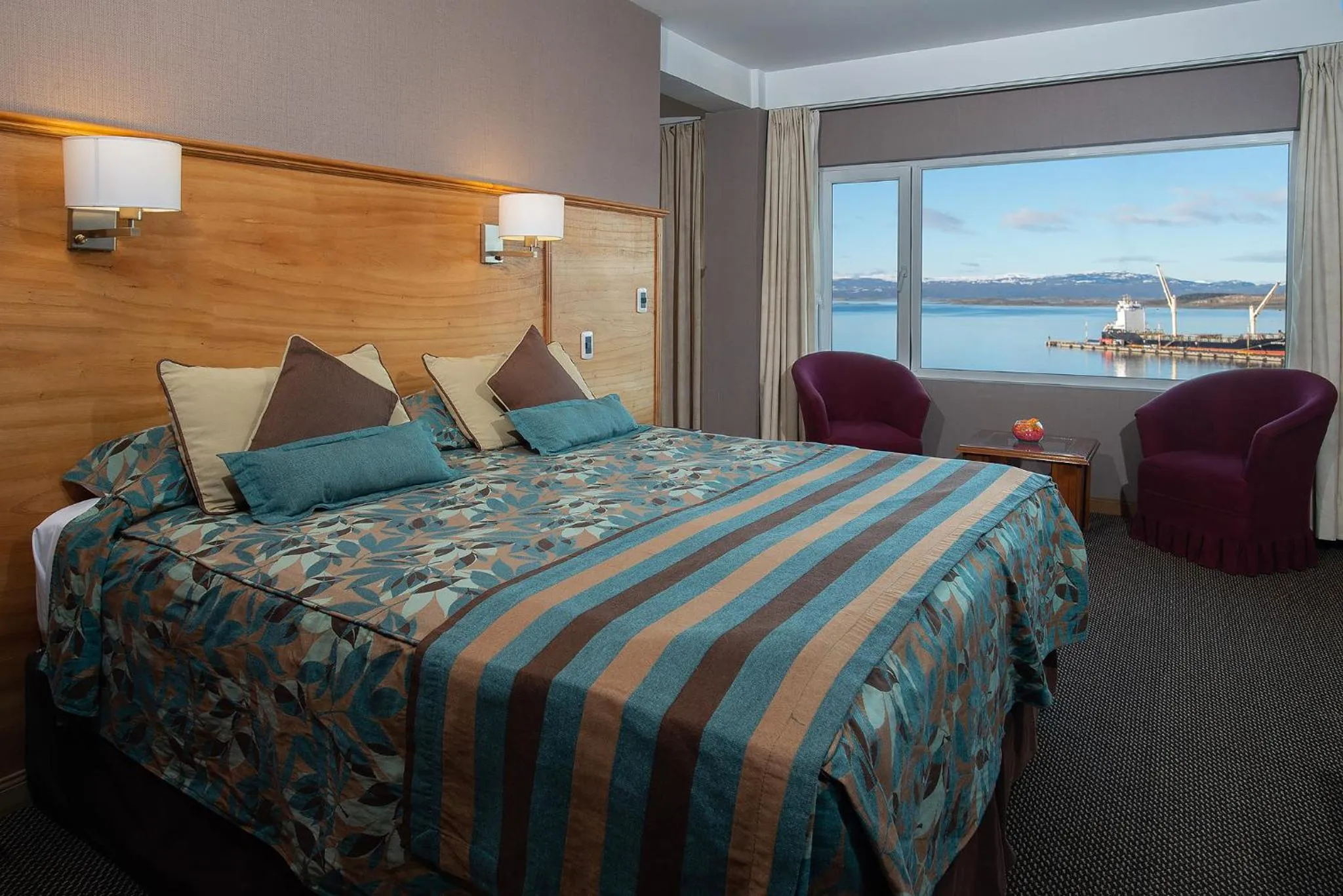 Bed in Hotel Tierra del Fuego