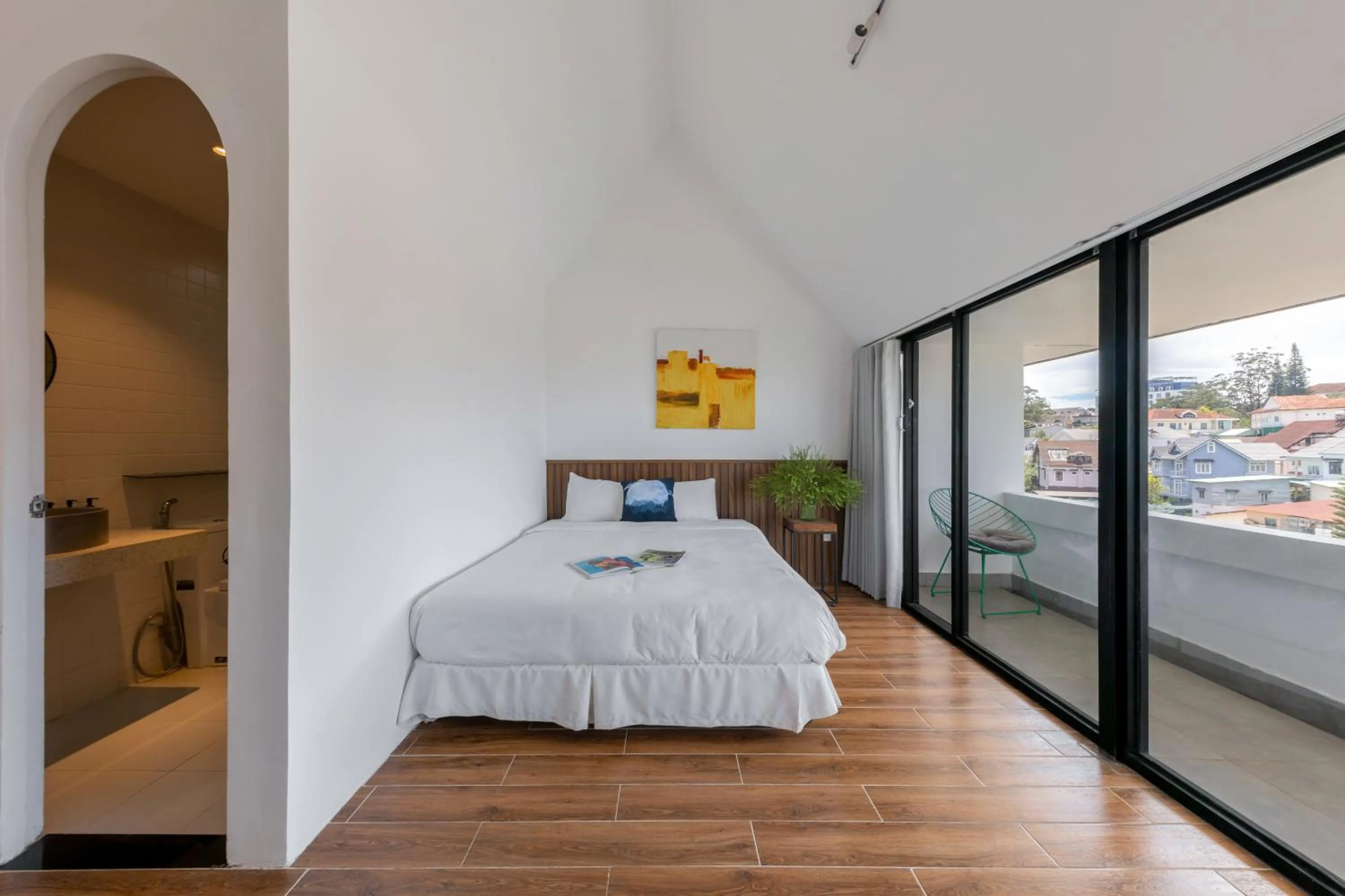 Photo of the whole room, Bed in D'Mai Xanh Boutique Hotel Da Lat