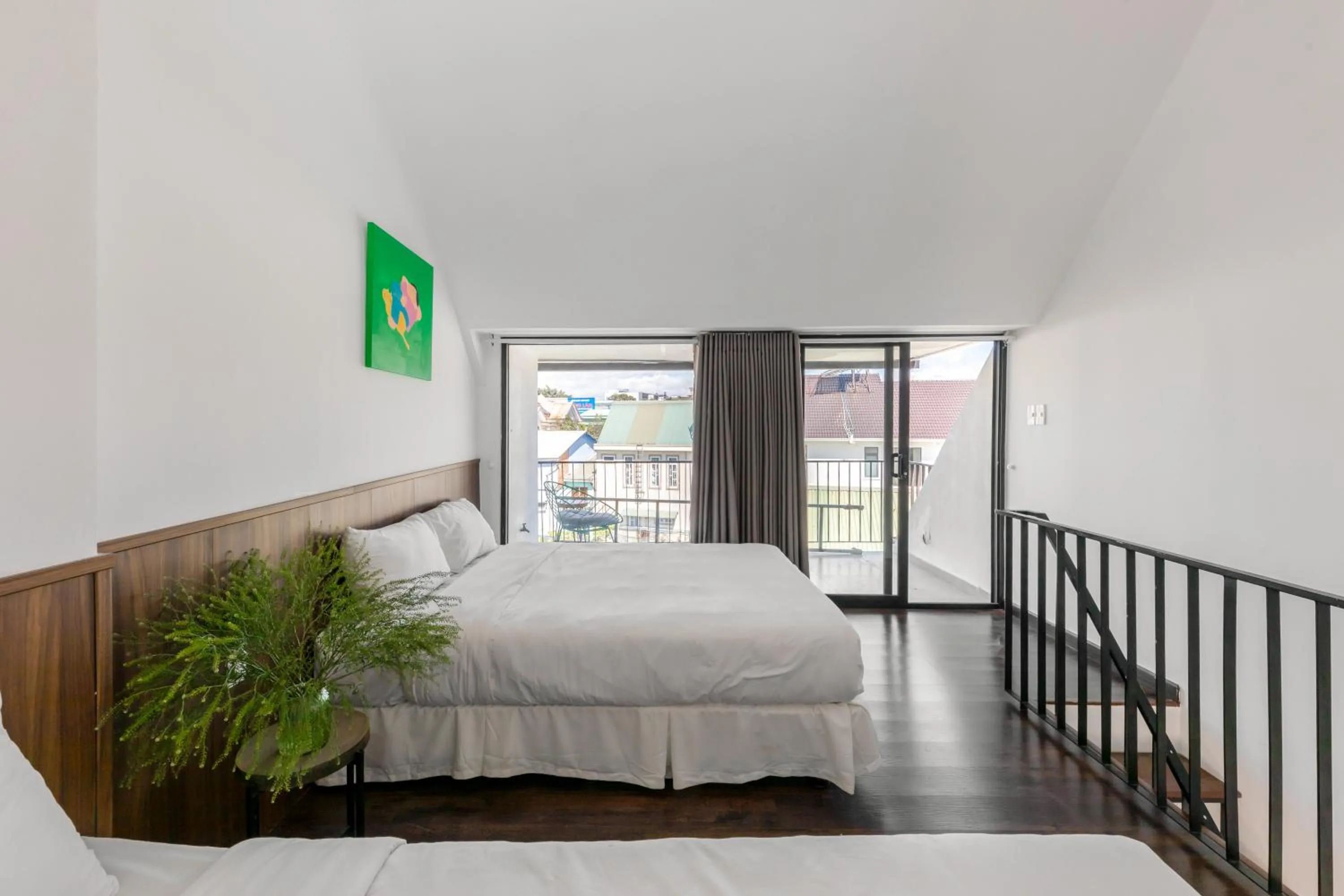 View (from property/room), Bed in D'Mai Xanh Boutique Hotel Da Lat