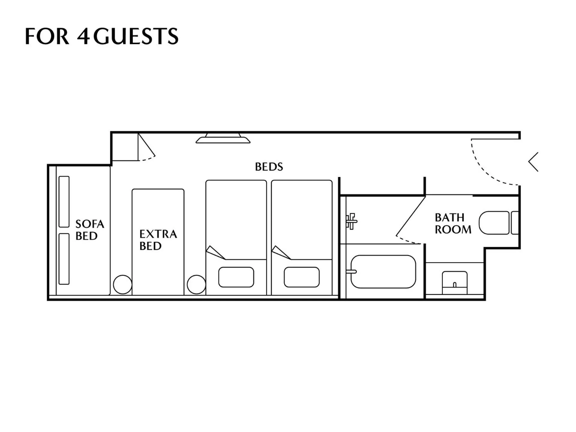 Floor plan in THE NEST Naha