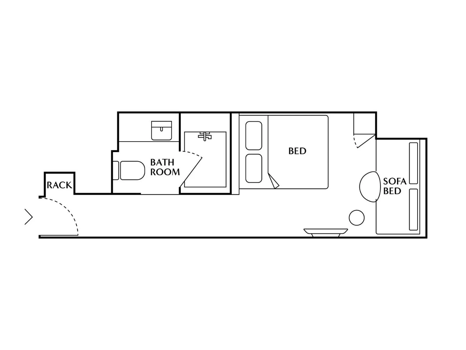 Floor plan in THE NEST Naha