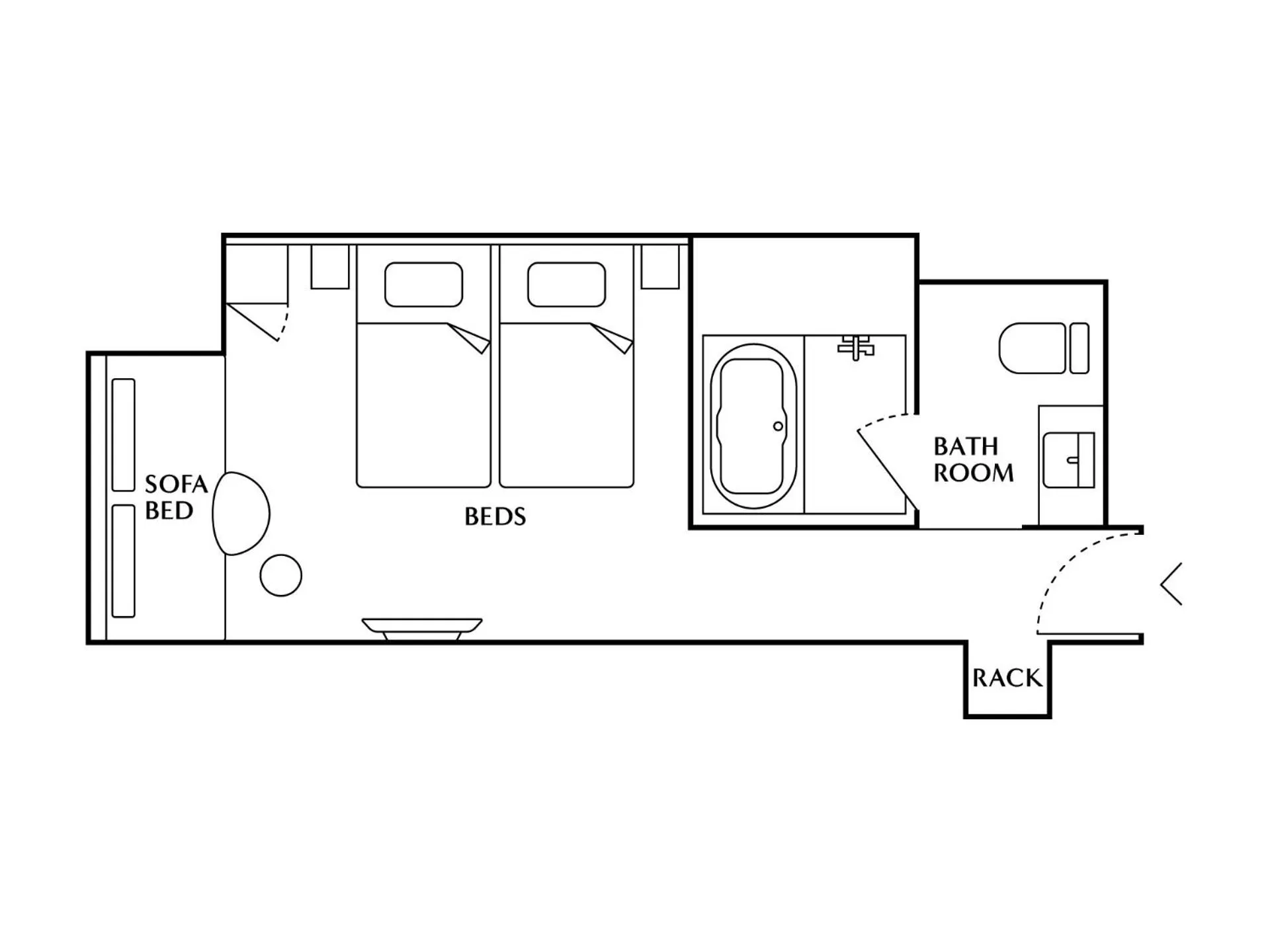 Floor plan in THE NEST Naha