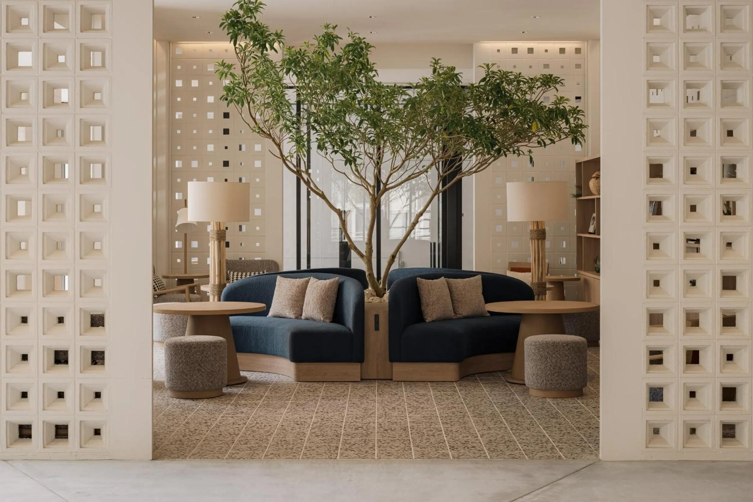 Lobby or reception in THE NEST Naha