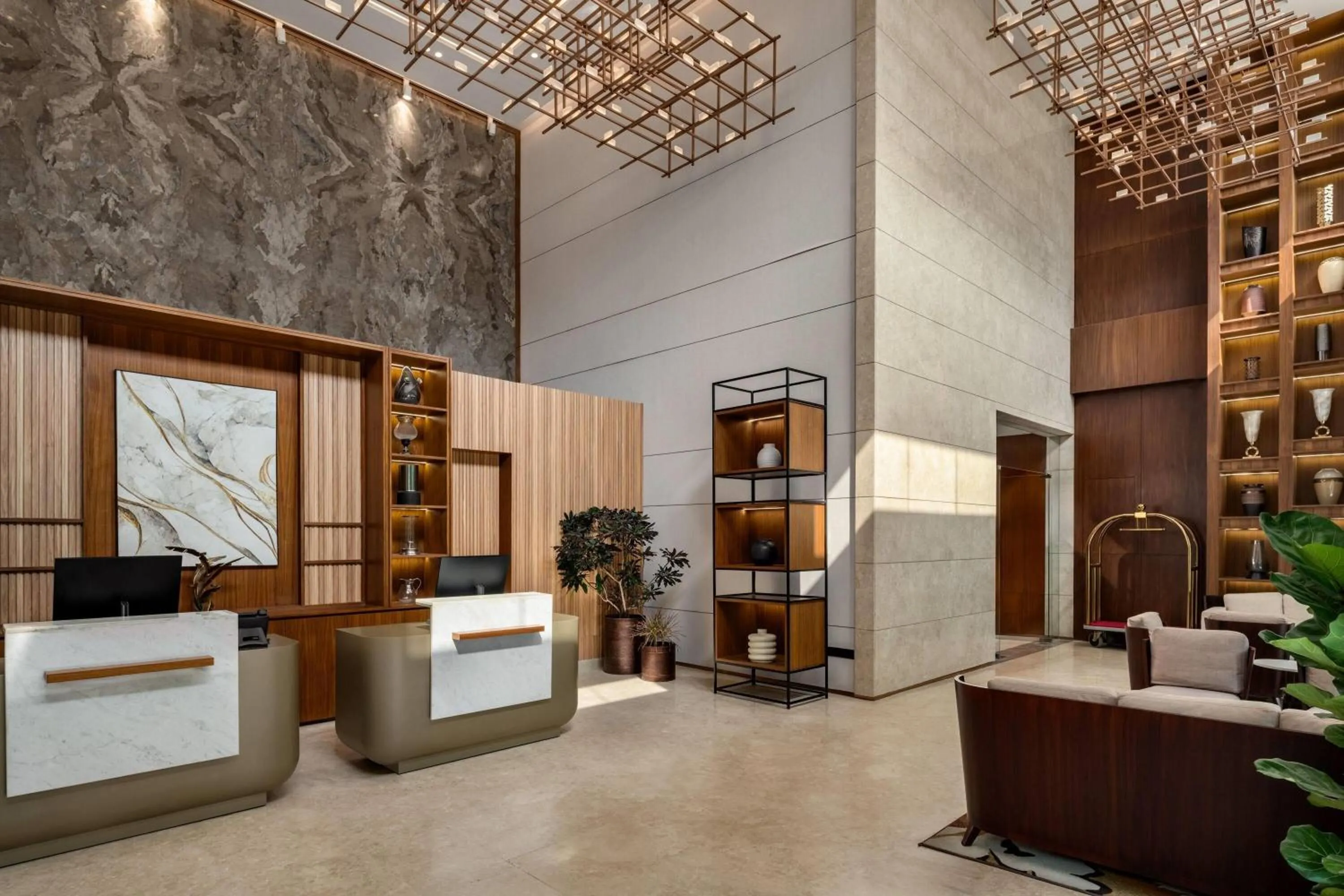 Lobby or reception in Ramada Encore by Wyndham Gurugram Dwarka Expressway