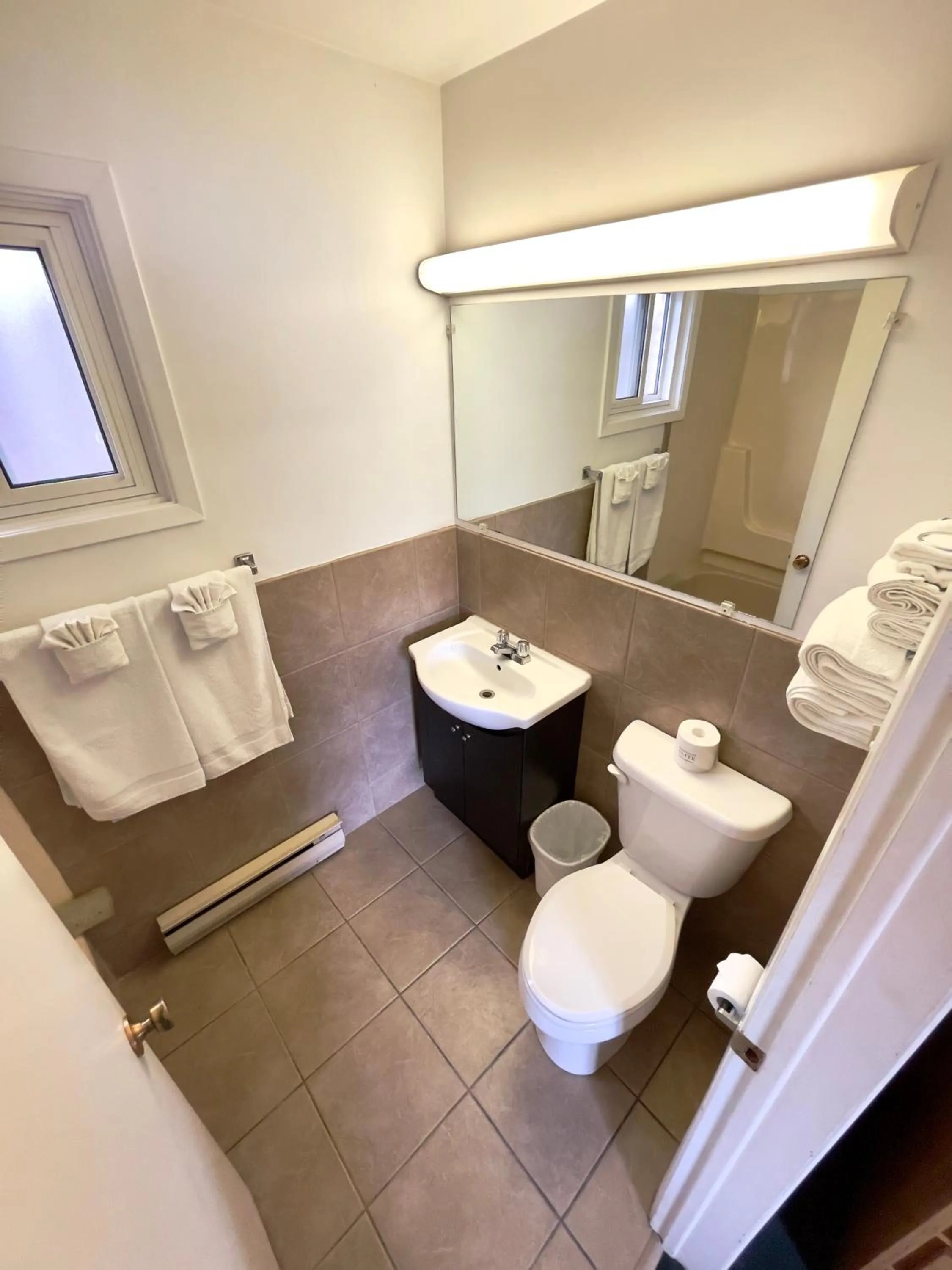 Toilet in Adams Motel