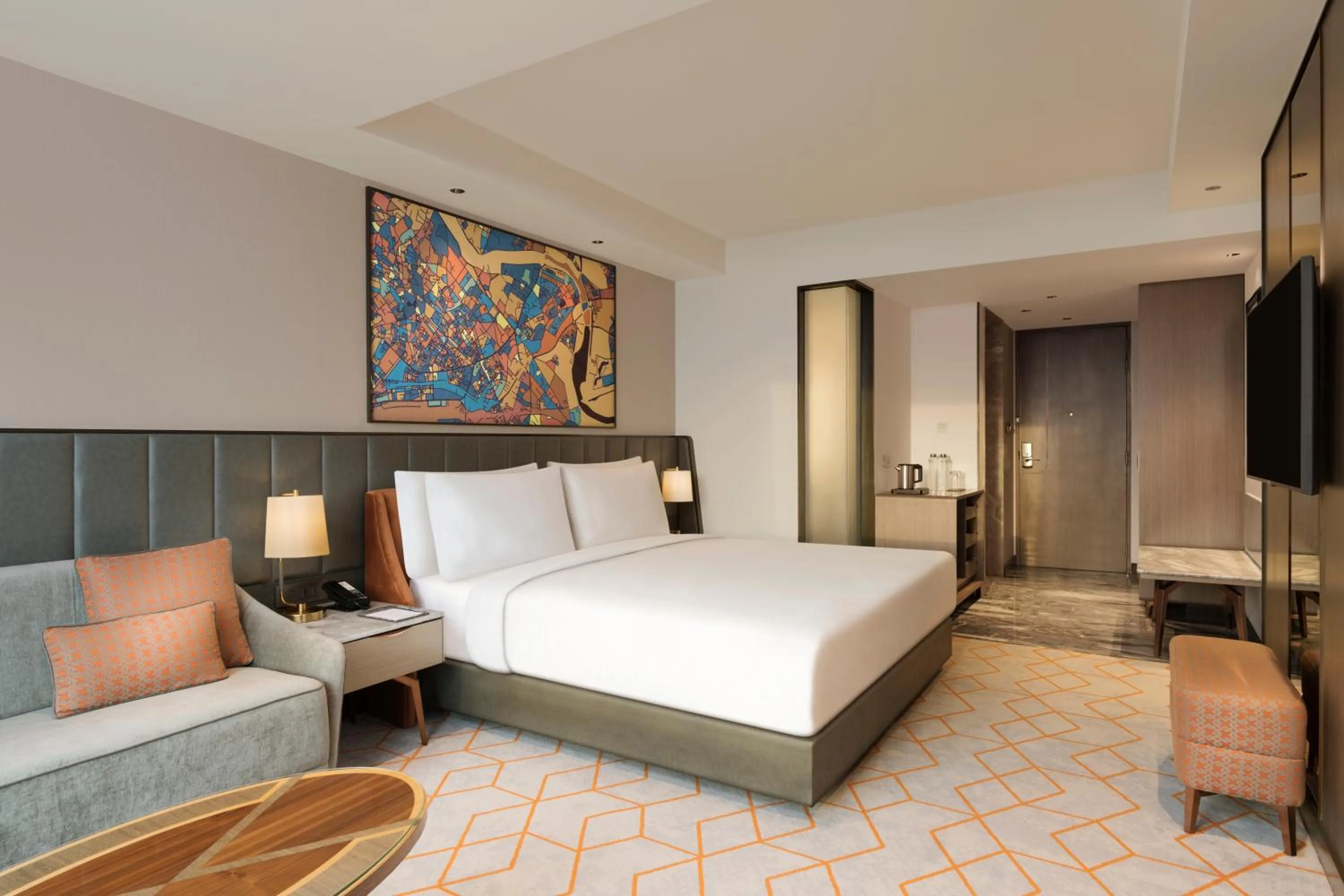 Bed in Crowne Plaza Lucknow by IHG