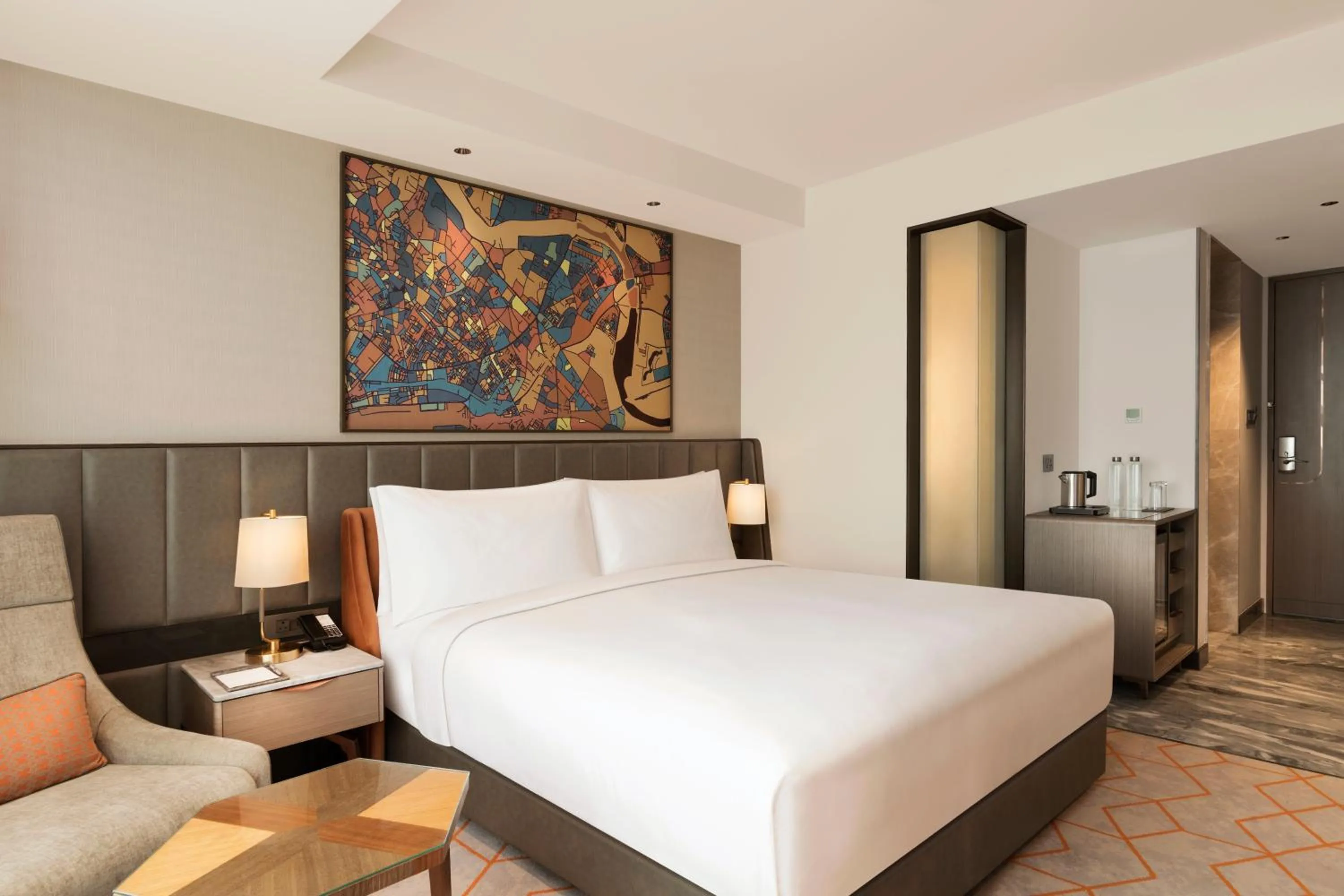 Bed in Crowne Plaza Lucknow by IHG