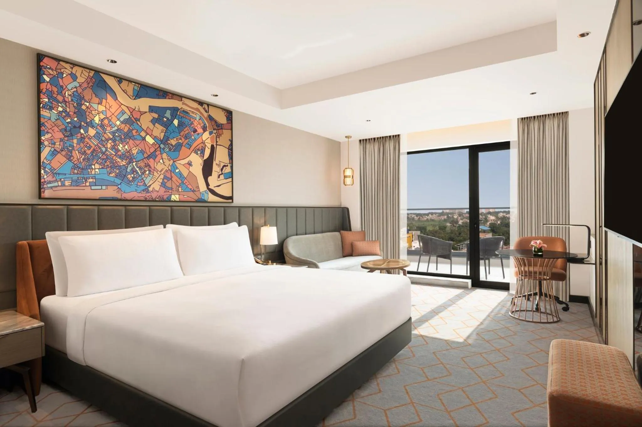 Photo of the whole room, Bed in Crowne Plaza Lucknow by IHG