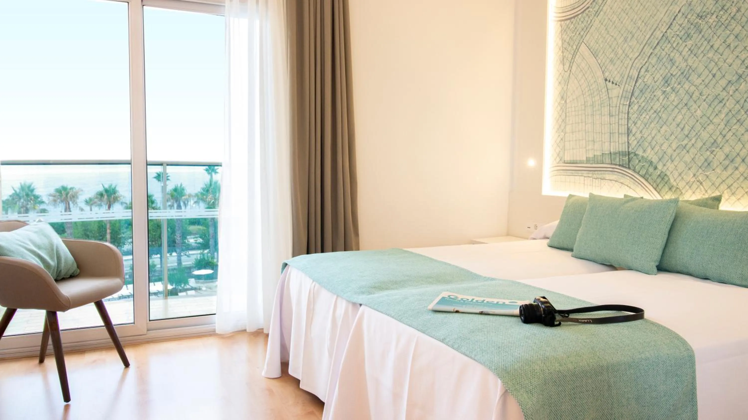 Bed in Golden Taurus Aquapark Resort