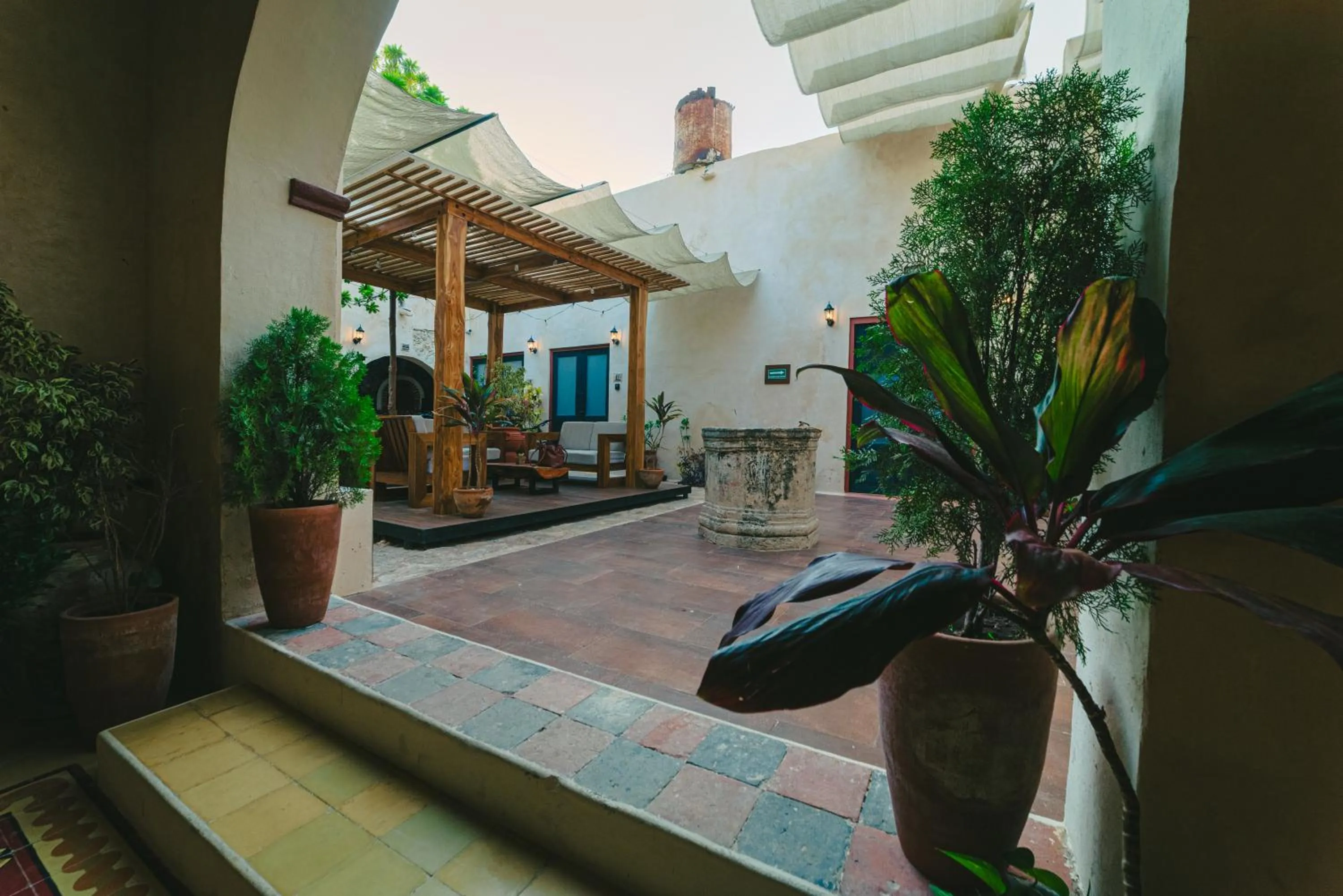 Patio in Hotel Boutique Casa Lanz XVII