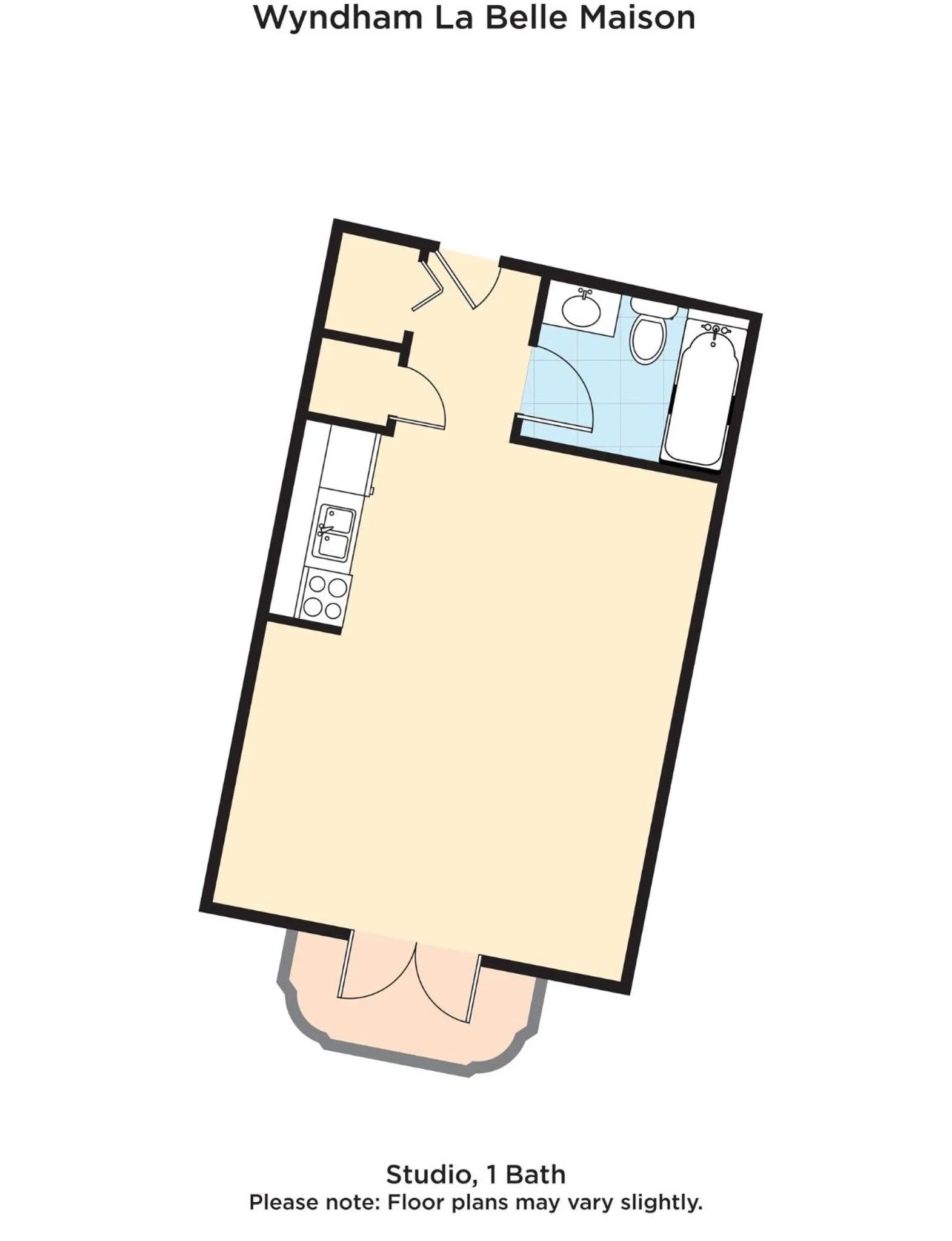 Floor plan in Club Wyndham La Belle Maison