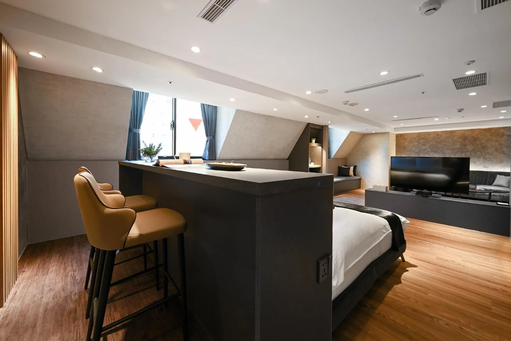 Bed in 綺樂文旅 開封館 Le Room Hotel Kaifeng