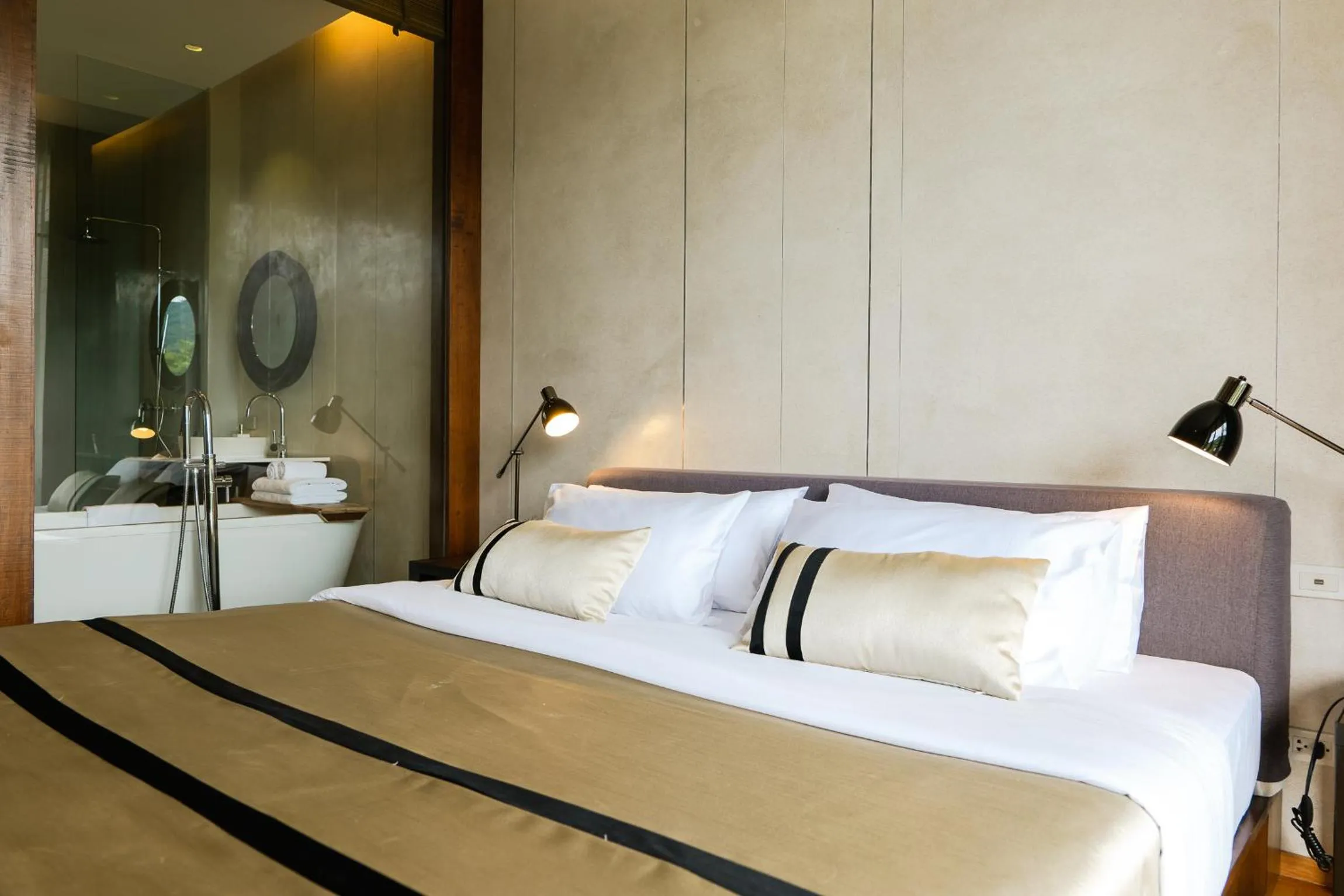 Bed in atta Lakeside Resort Suite - SHA Plus Certified