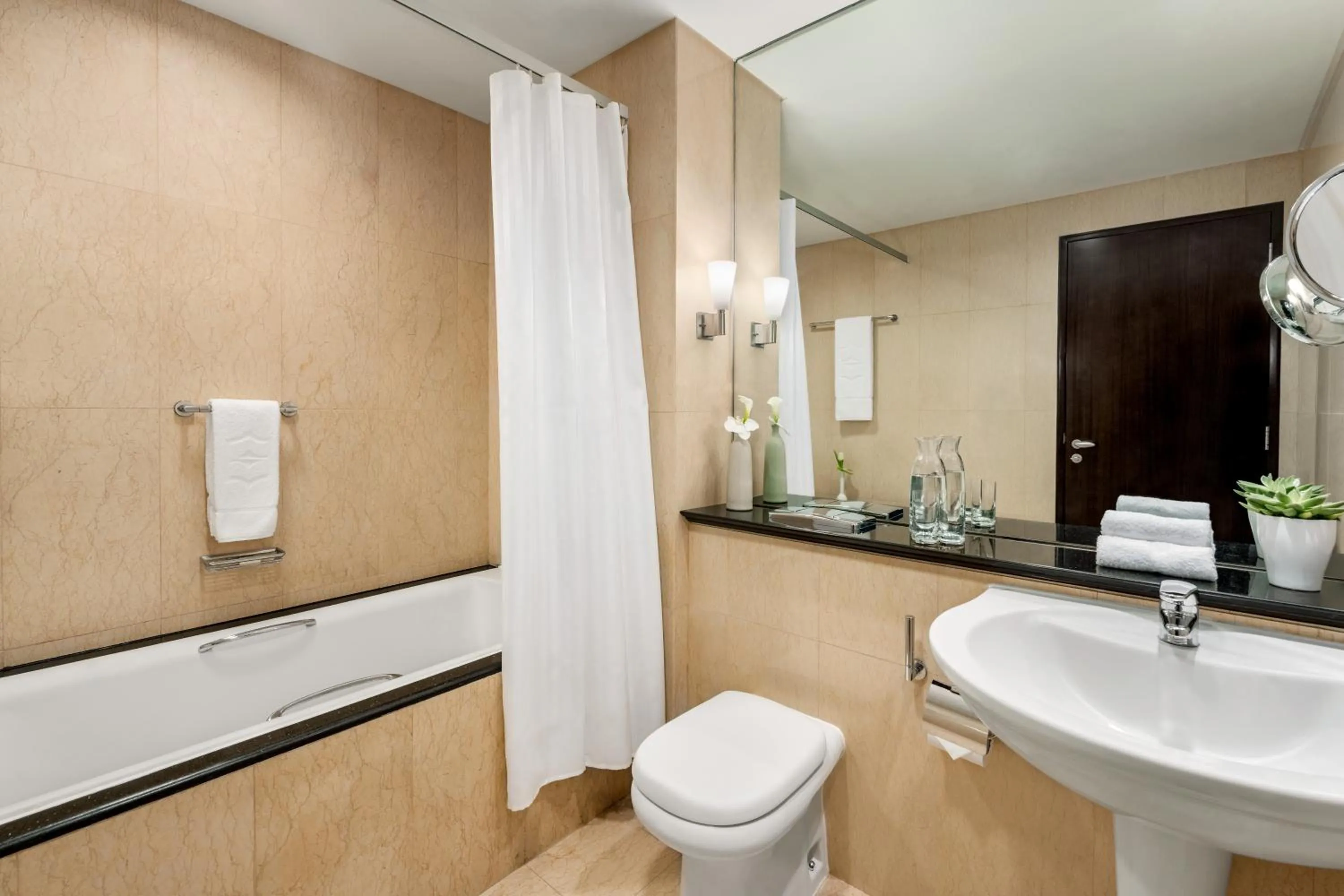 Bathroom in Shangri-La Apartments