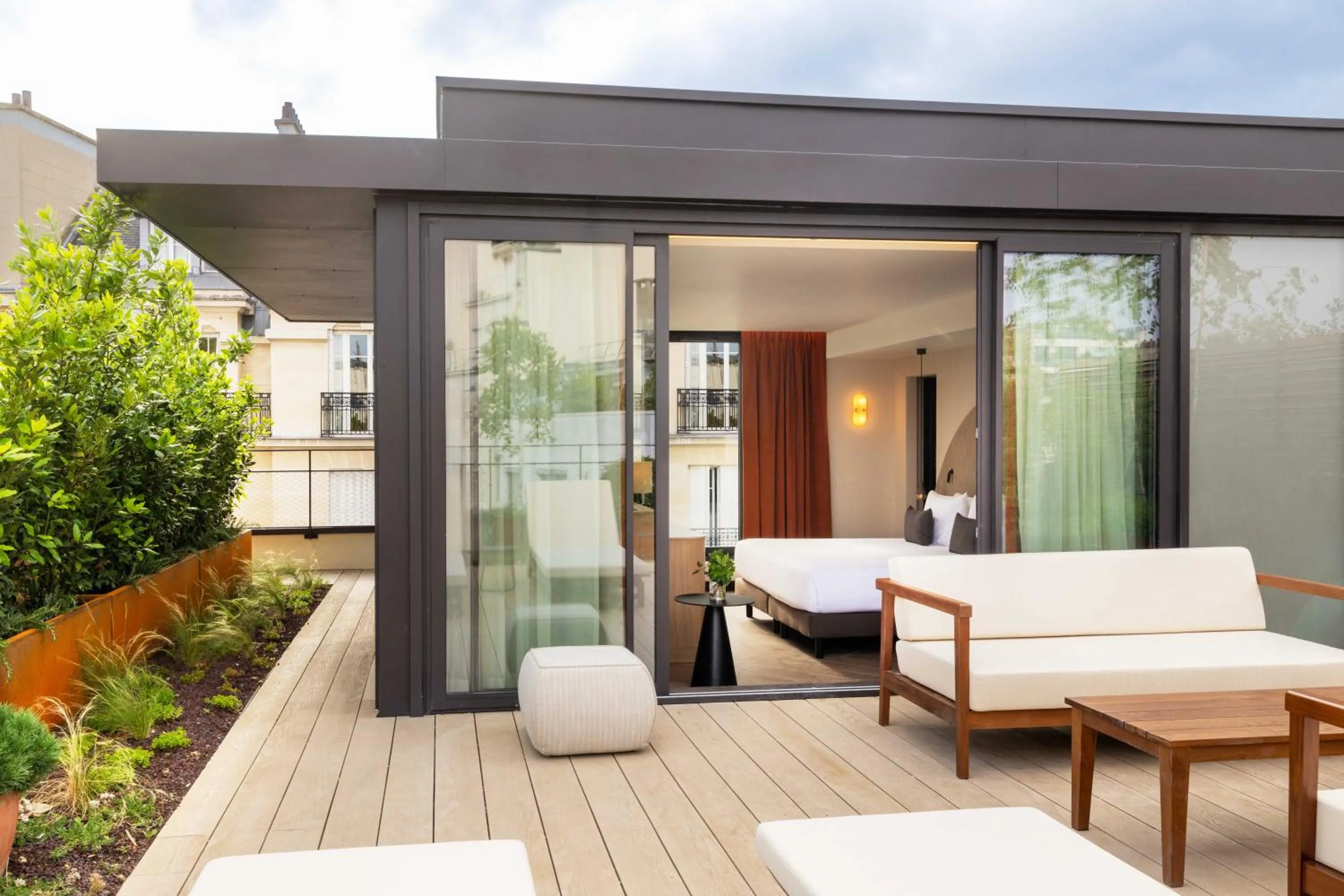 Patio in Belinda Hôtel & Spa