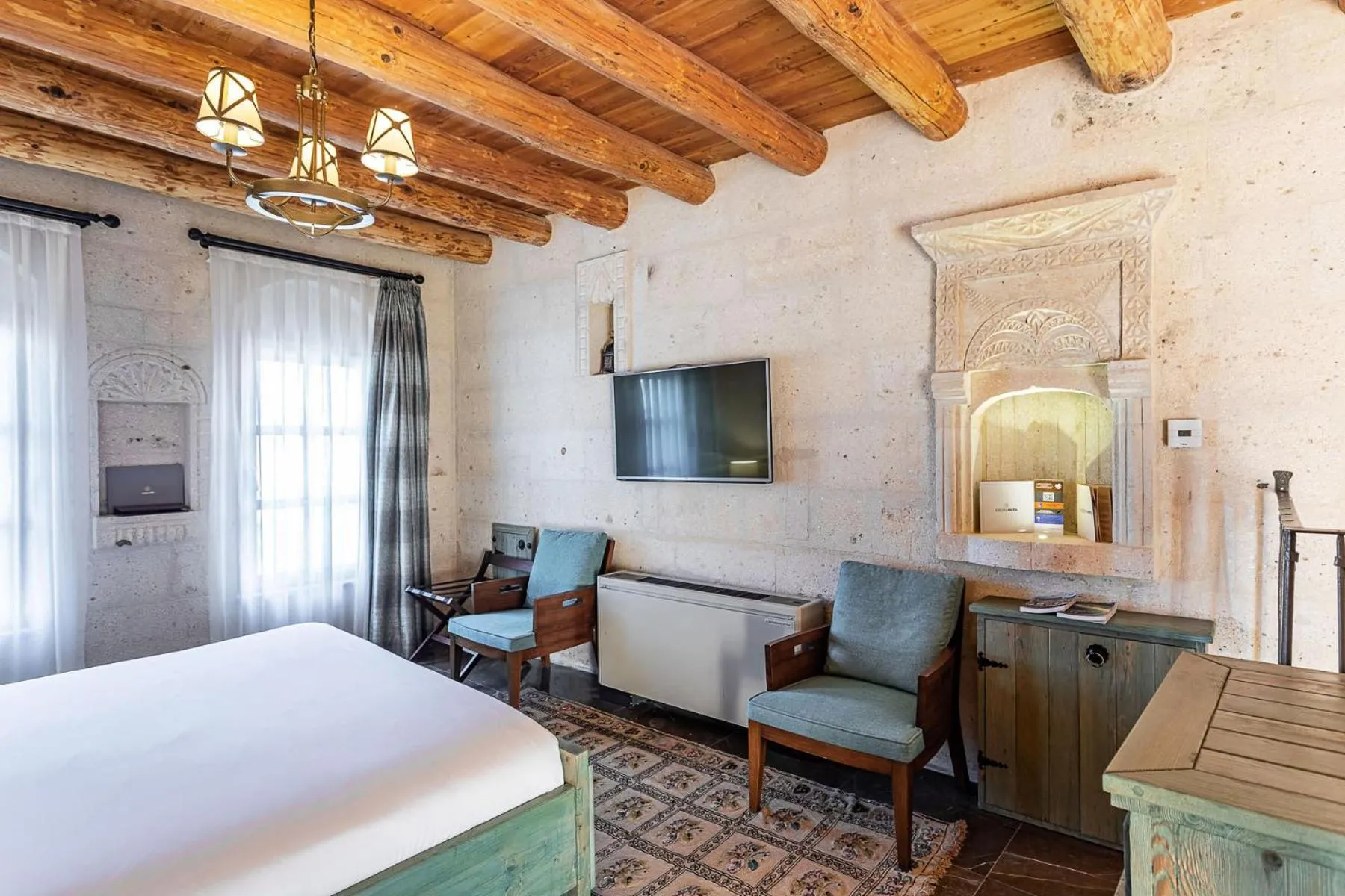 Bedroom, Bed in Exedra Cappadocia