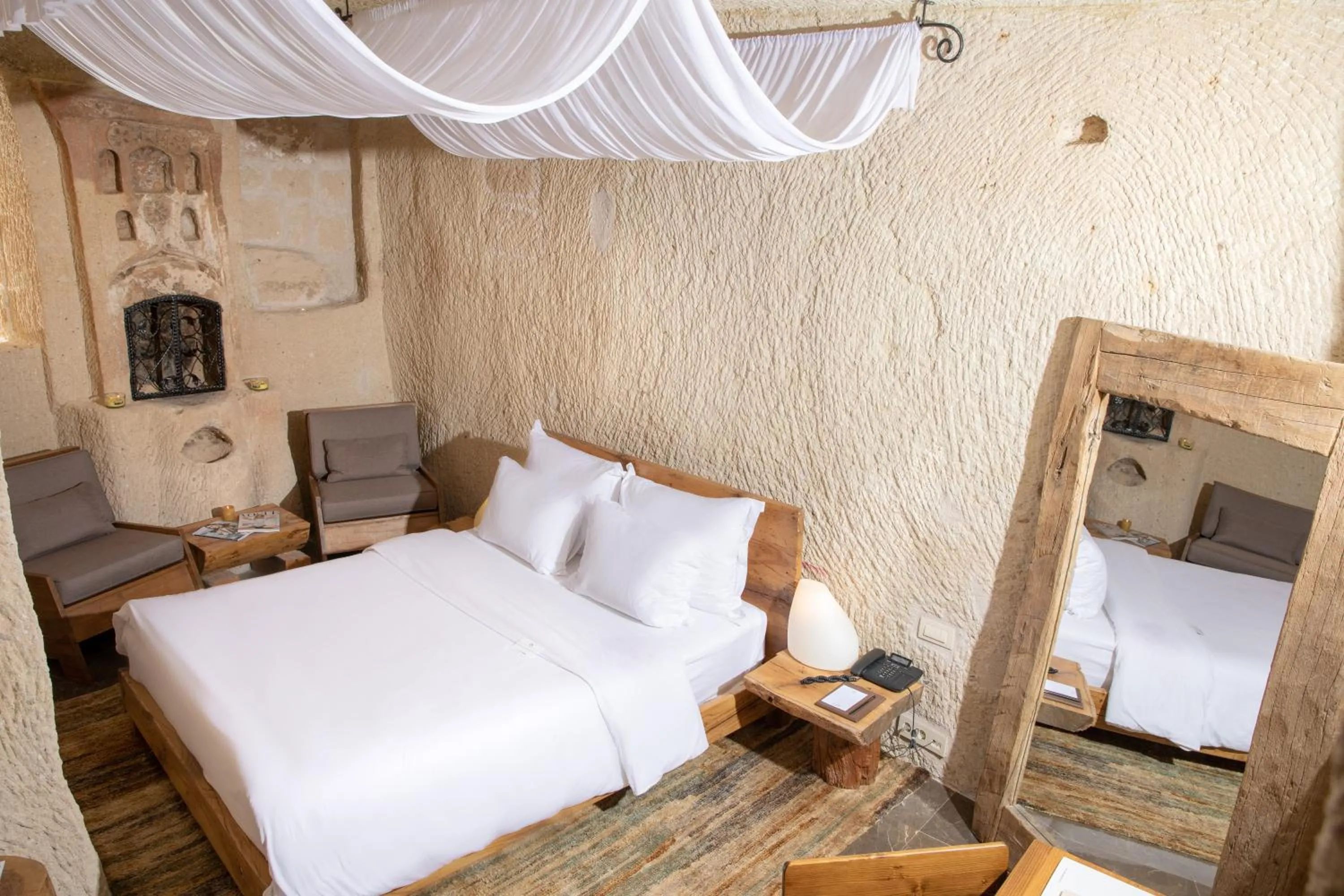 Bedroom, Bed in Exedra Cappadocia