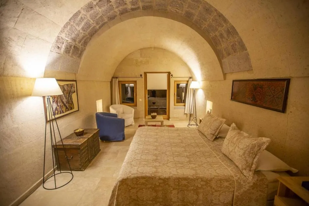 Bed in Kistar Cave Hotel