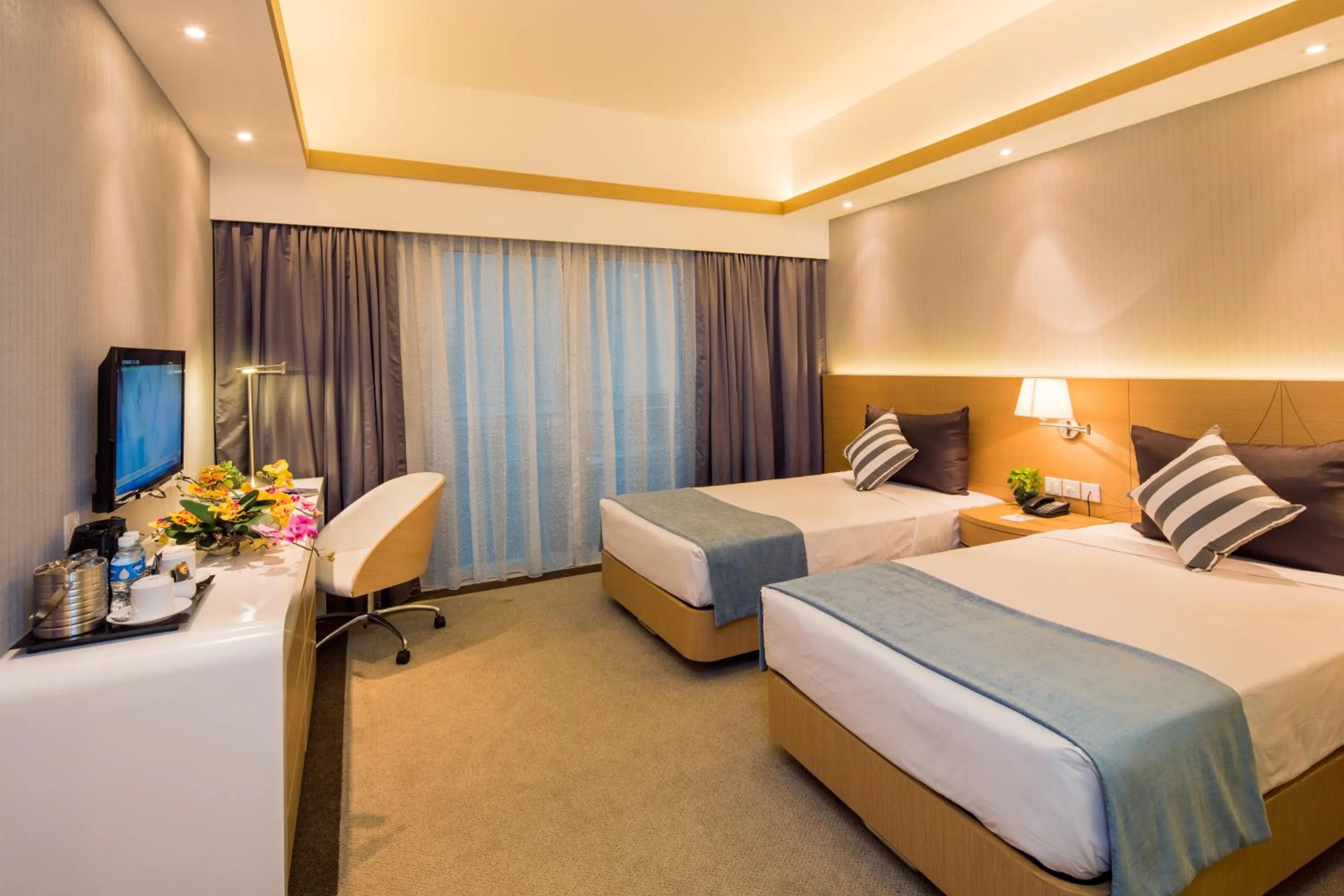 Bedroom, Bed in Republic of Singapore Yacht Club