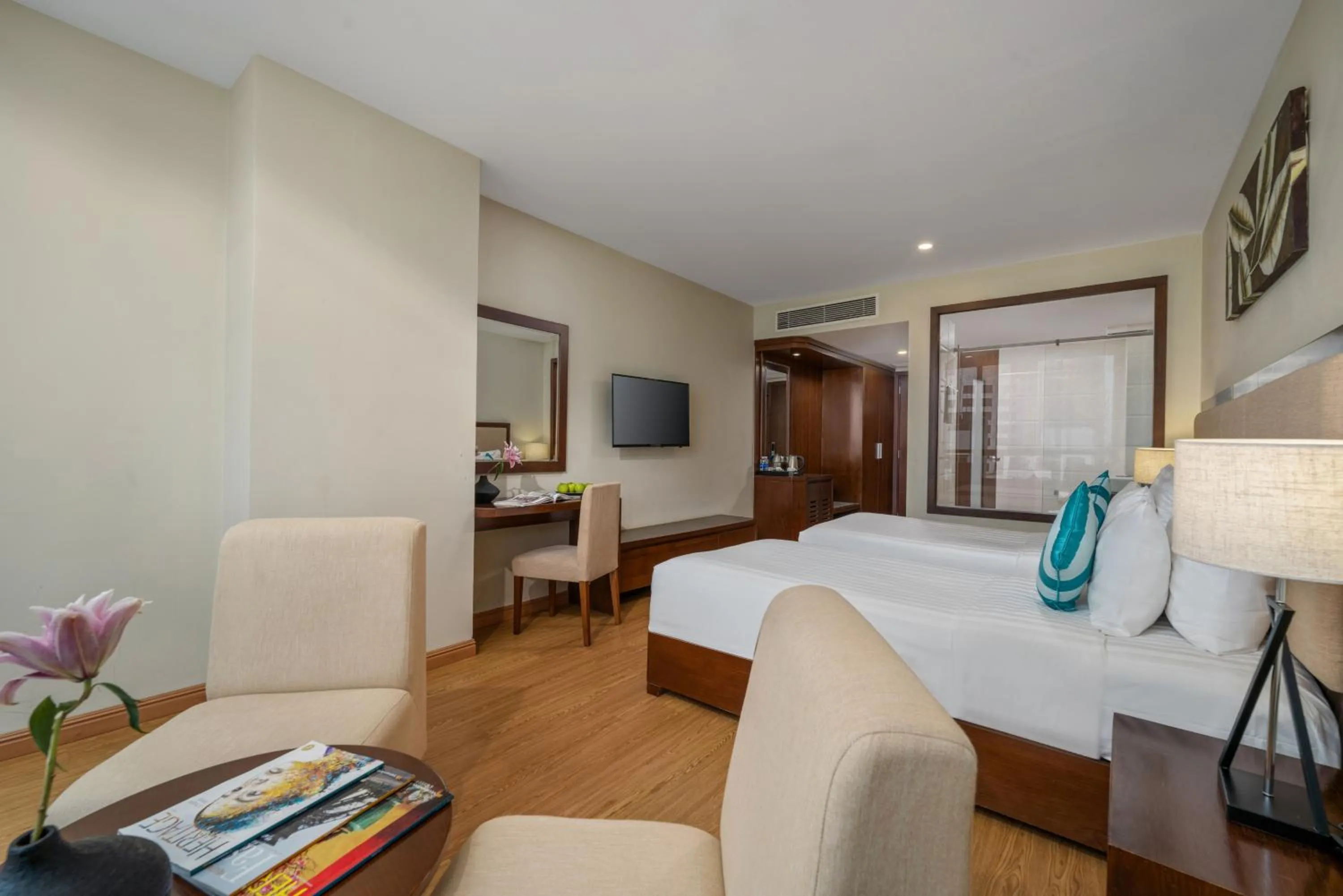 Bed in Avatar Danang Hotel