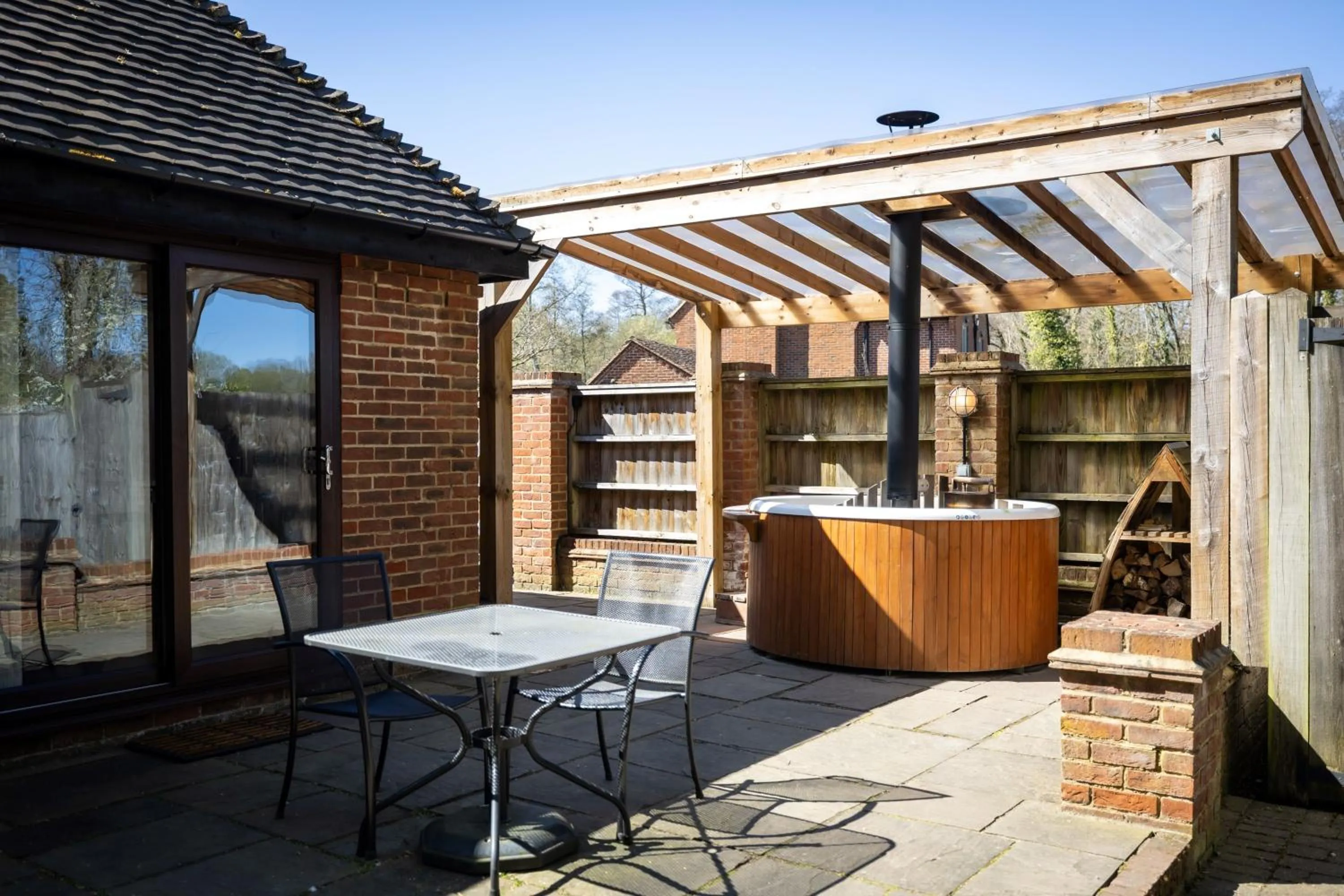 Patio in Tewinbury Farm Hotel
