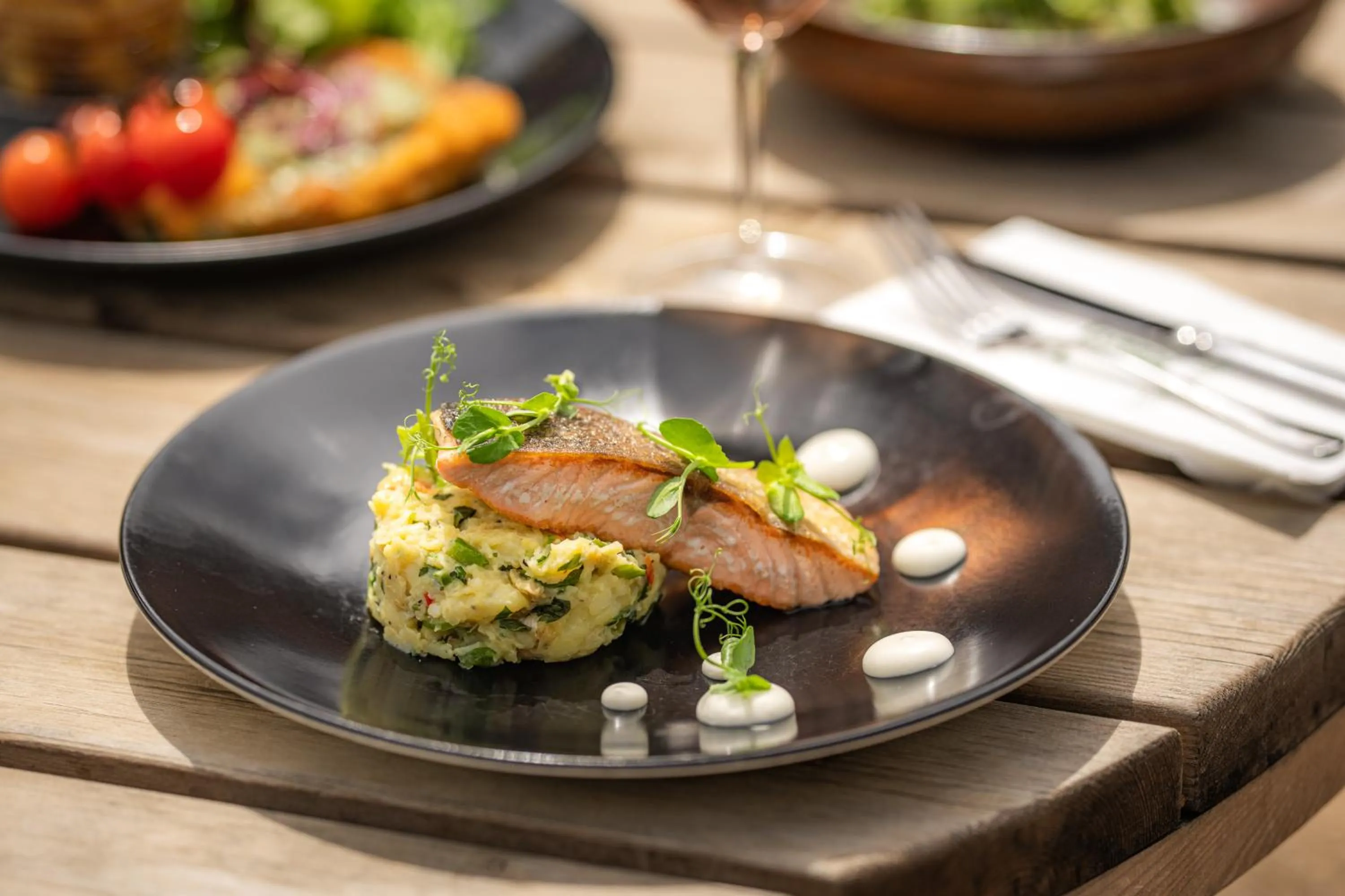 Restaurant/places to eat in Tewinbury Farm Hotel