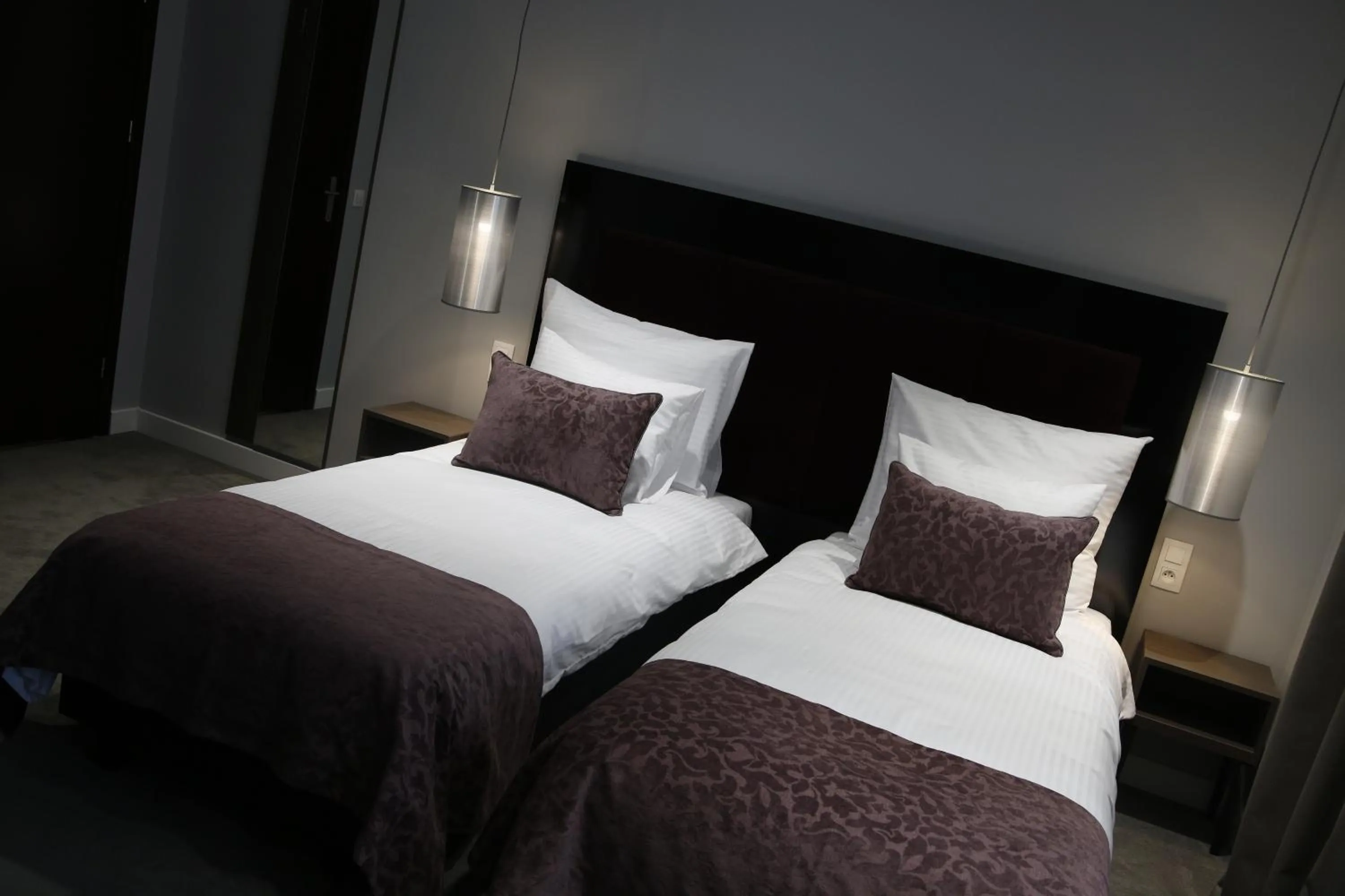 Bed in Hotel Chopin Bydgoszcz