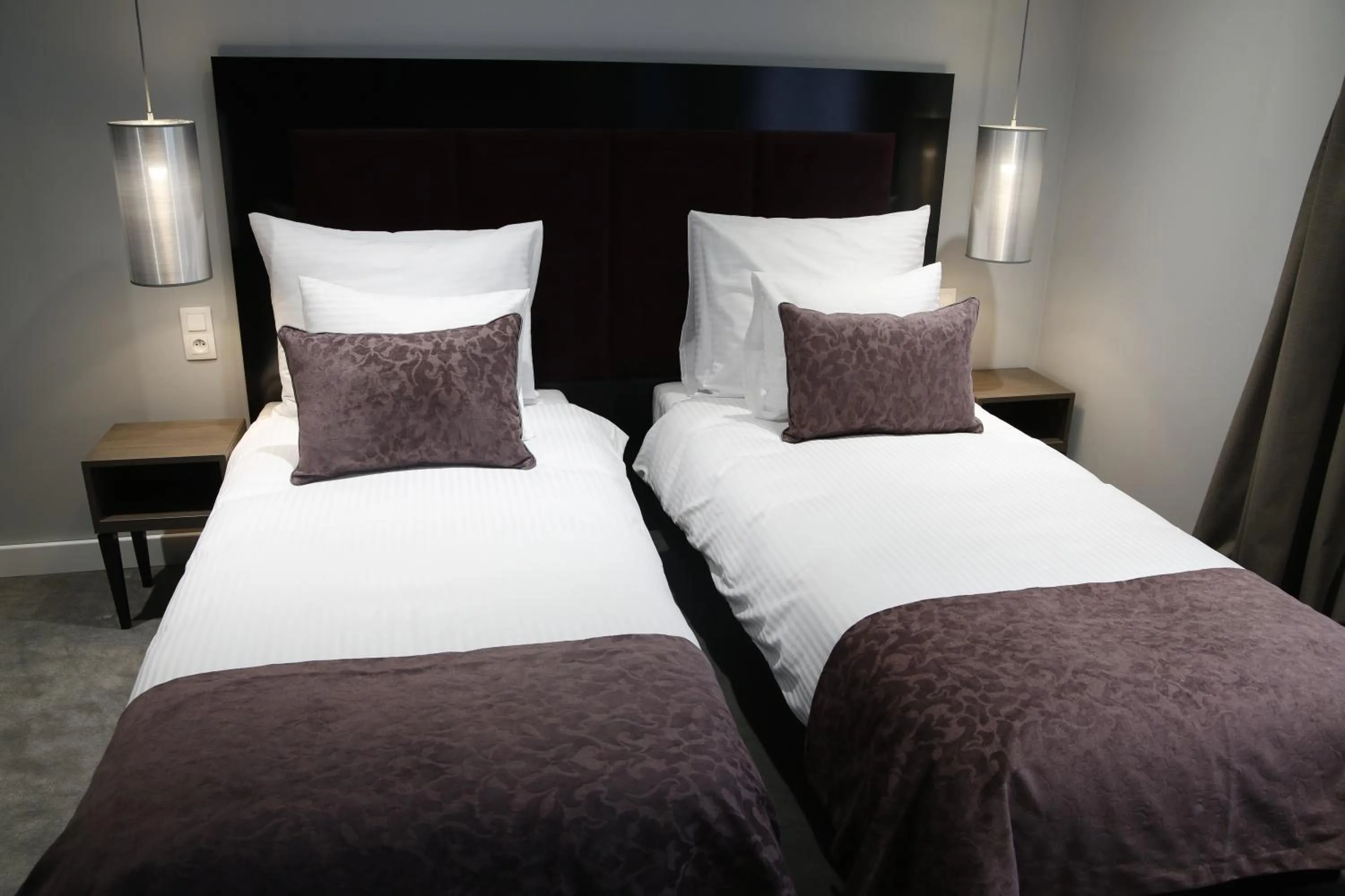 Bed in Hotel Chopin Bydgoszcz