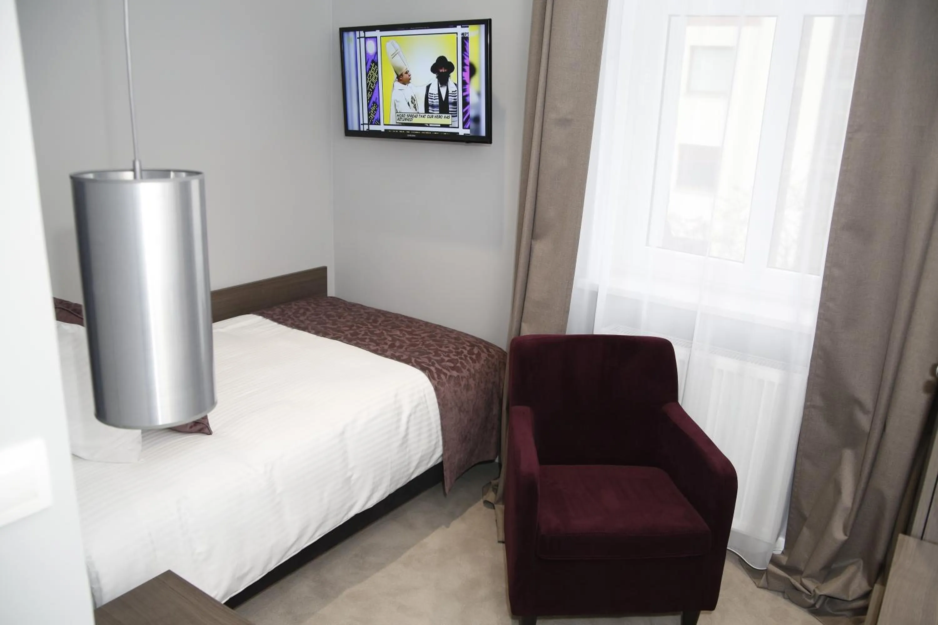 Bed in Hotel Chopin Bydgoszcz