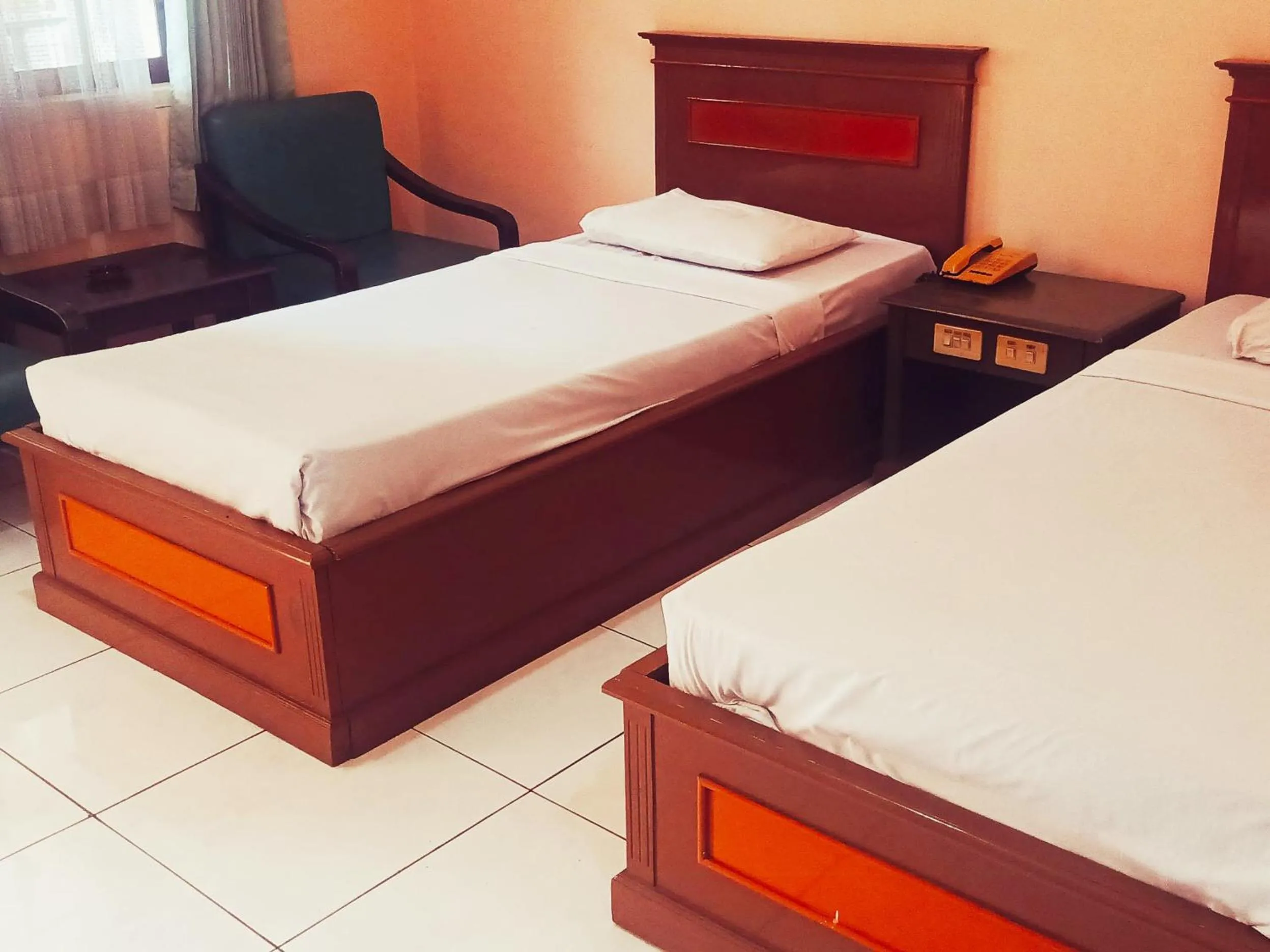 Bed in Hotel Wijaya Purwokerto