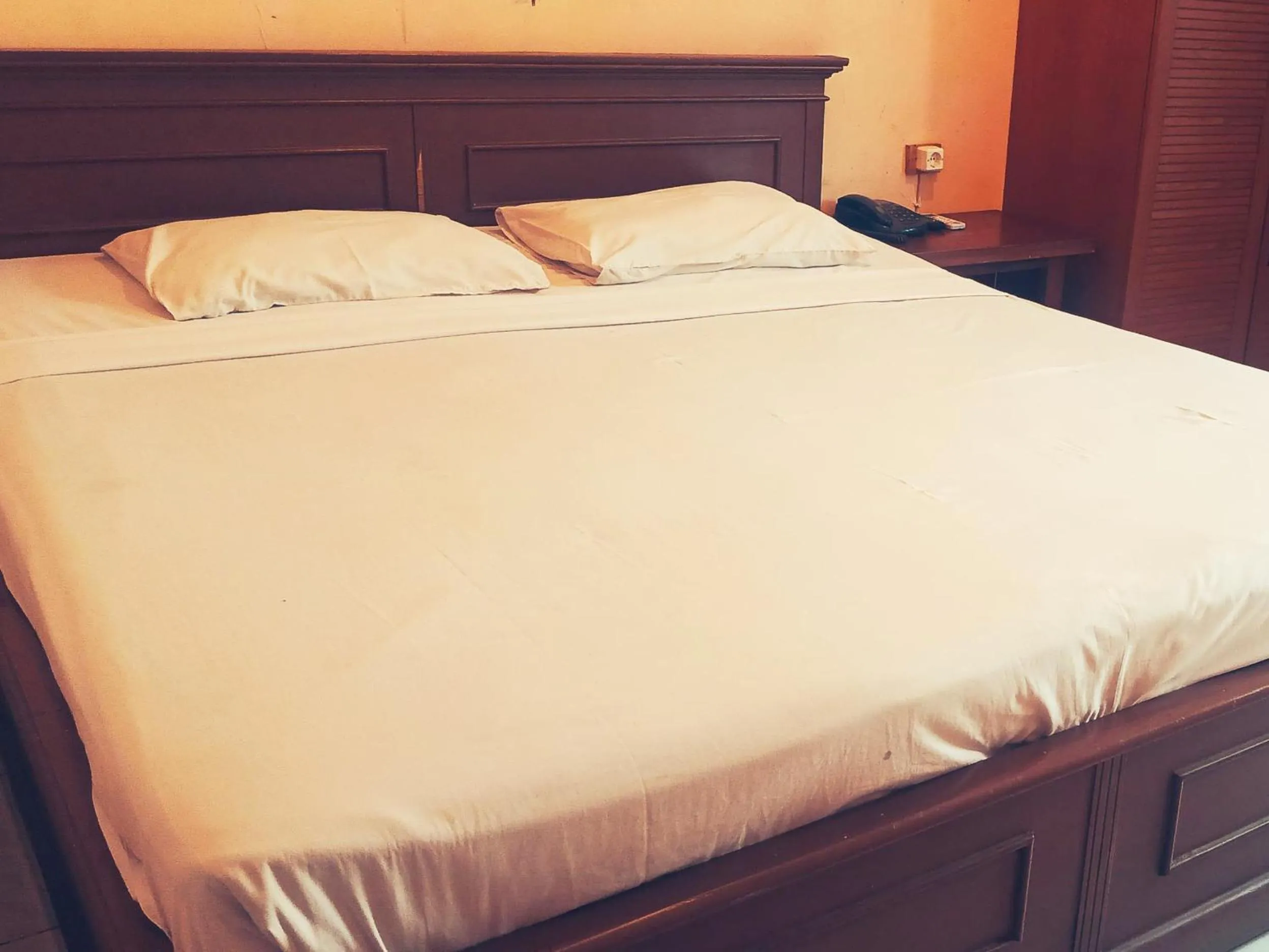 Bed in Hotel Wijaya Purwokerto