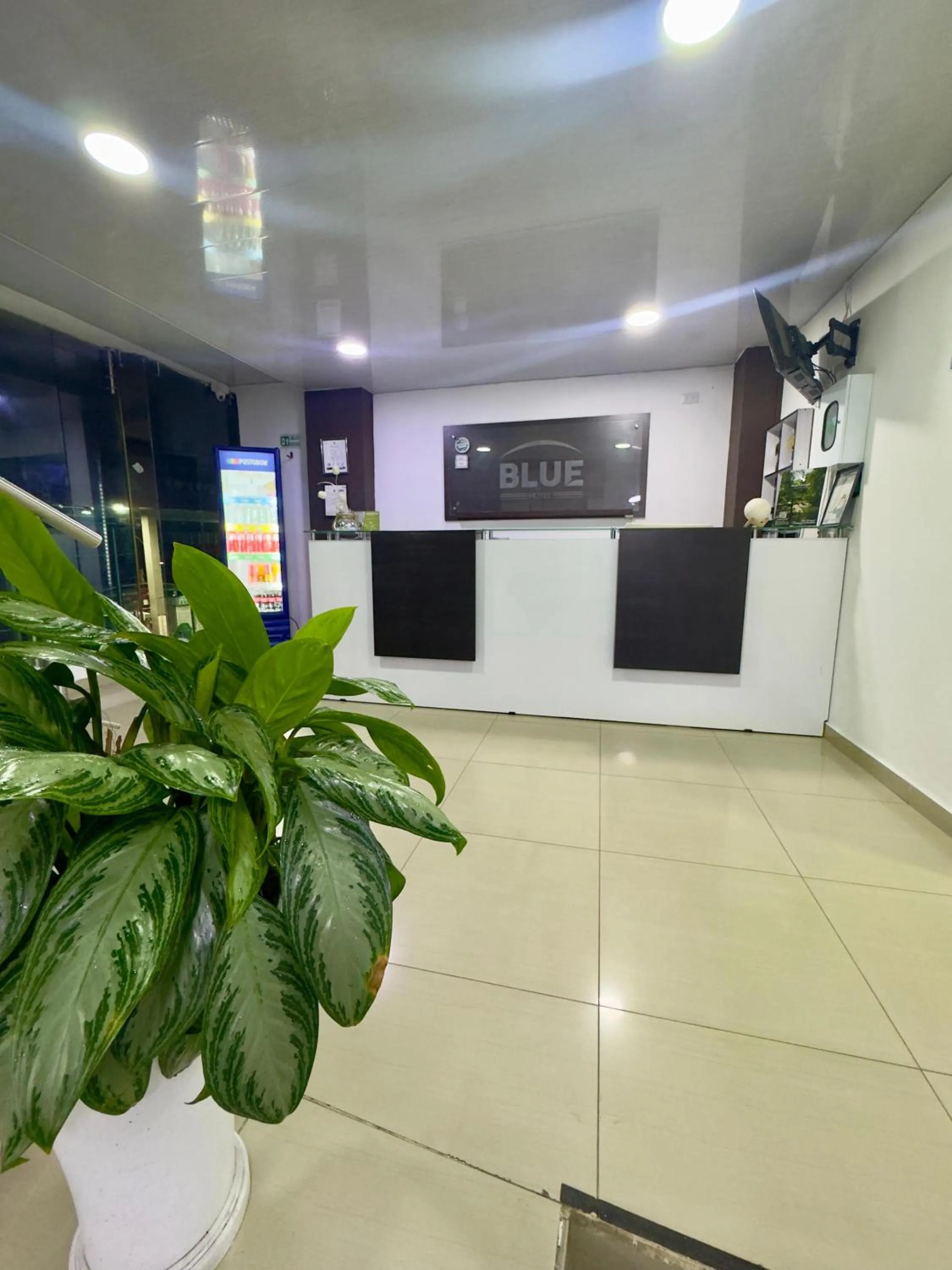 Lobby or reception in Hotel Blue