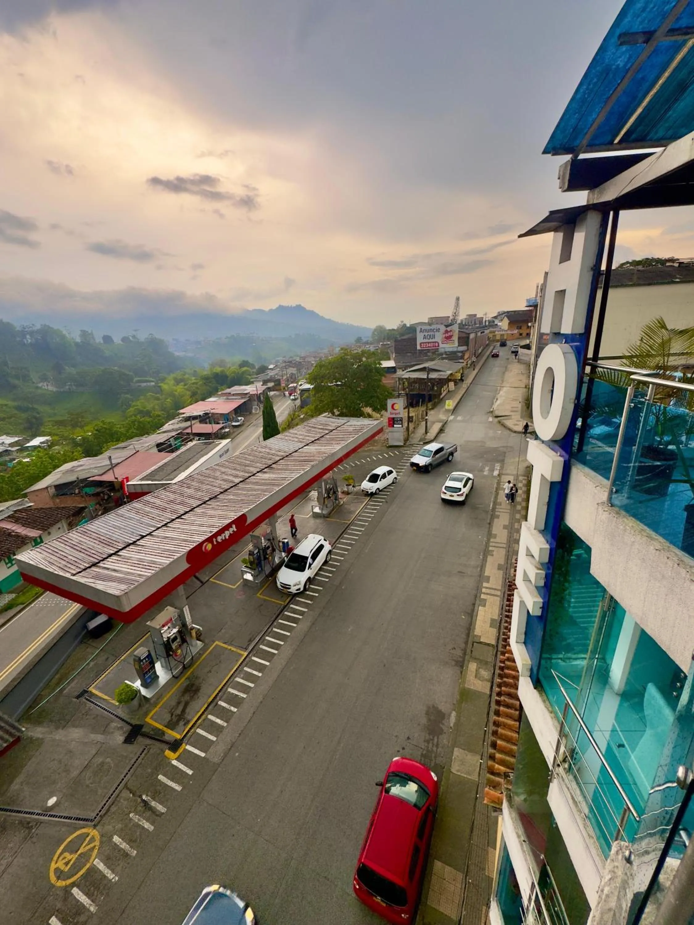 Property building in Hotel Blue