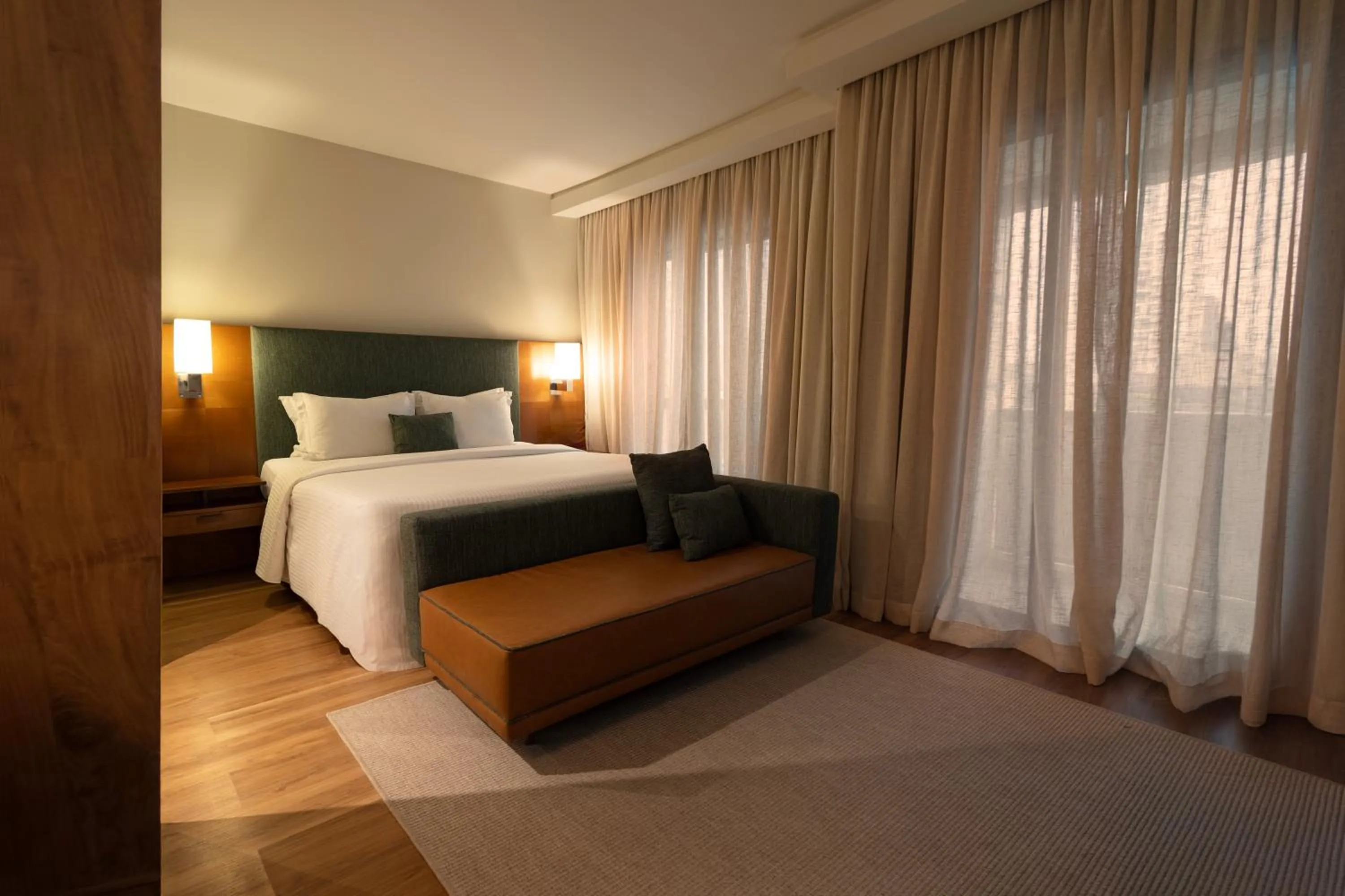 Bedroom, Bed in Estanplaza Berrini