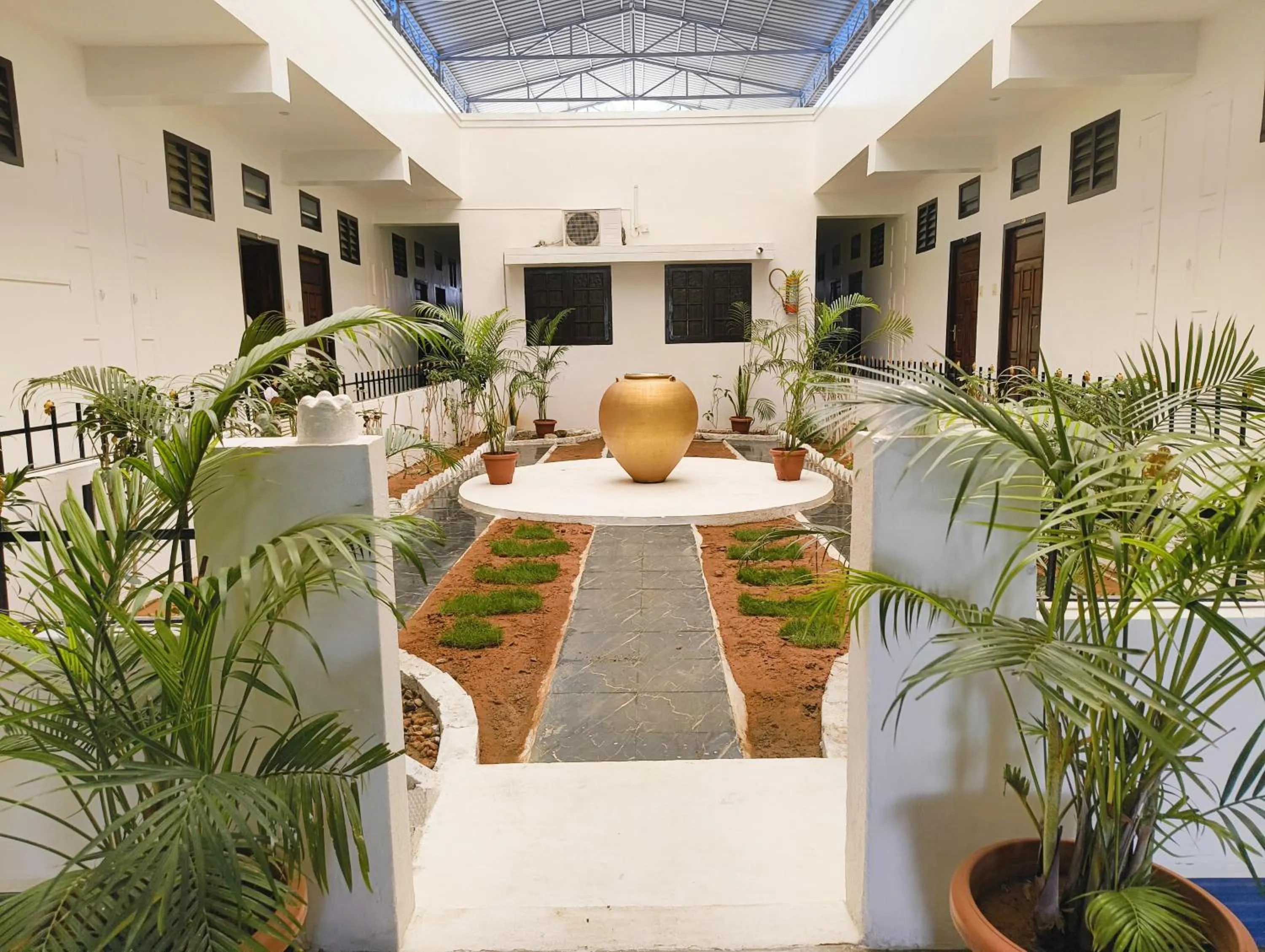 Garden view in Hare Rama Hare Krishna - EESHA Hotel