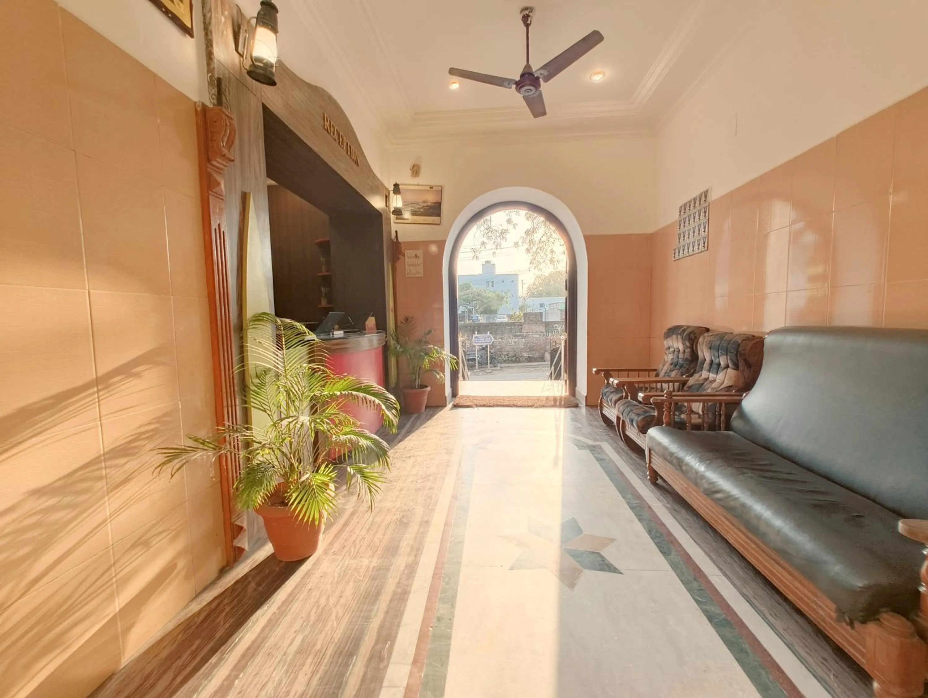 Lobby or reception in Hare Rama Hare Krishna - EESHA Hotel