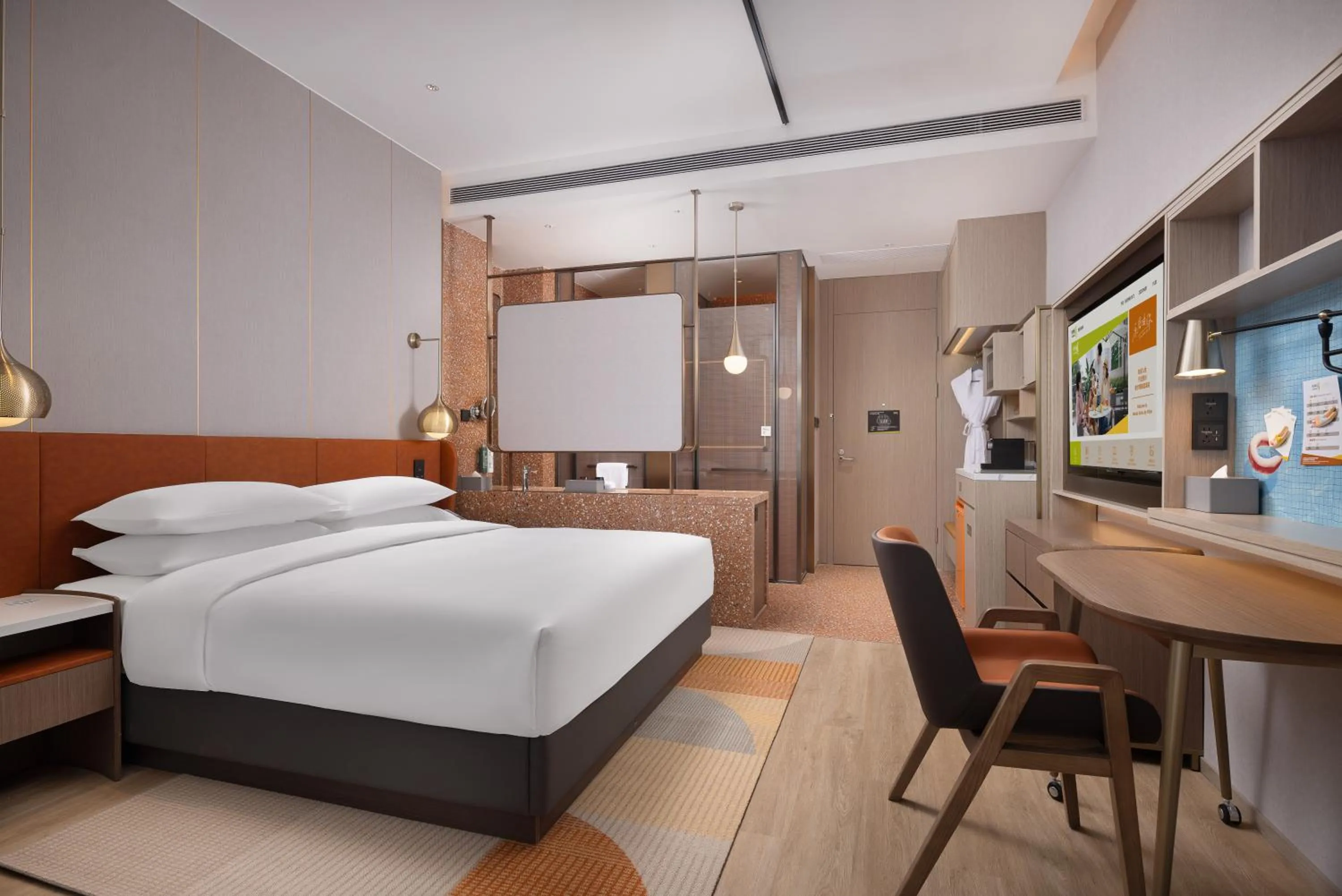 Bedroom, Bed in Home2 Suite by Hilton Ningbo Yinzhou