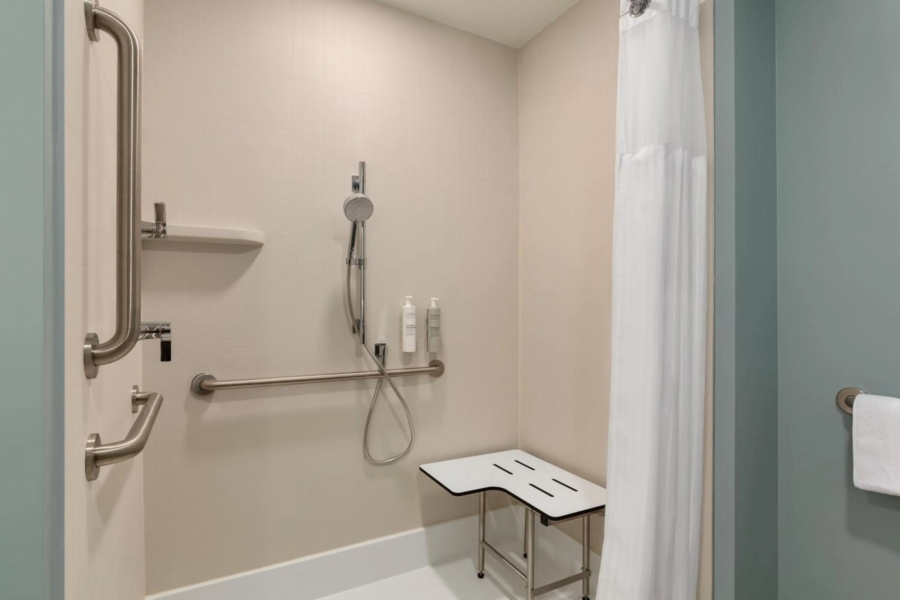 Bathroom in LivSmart Studios By Hilton Kokomo
