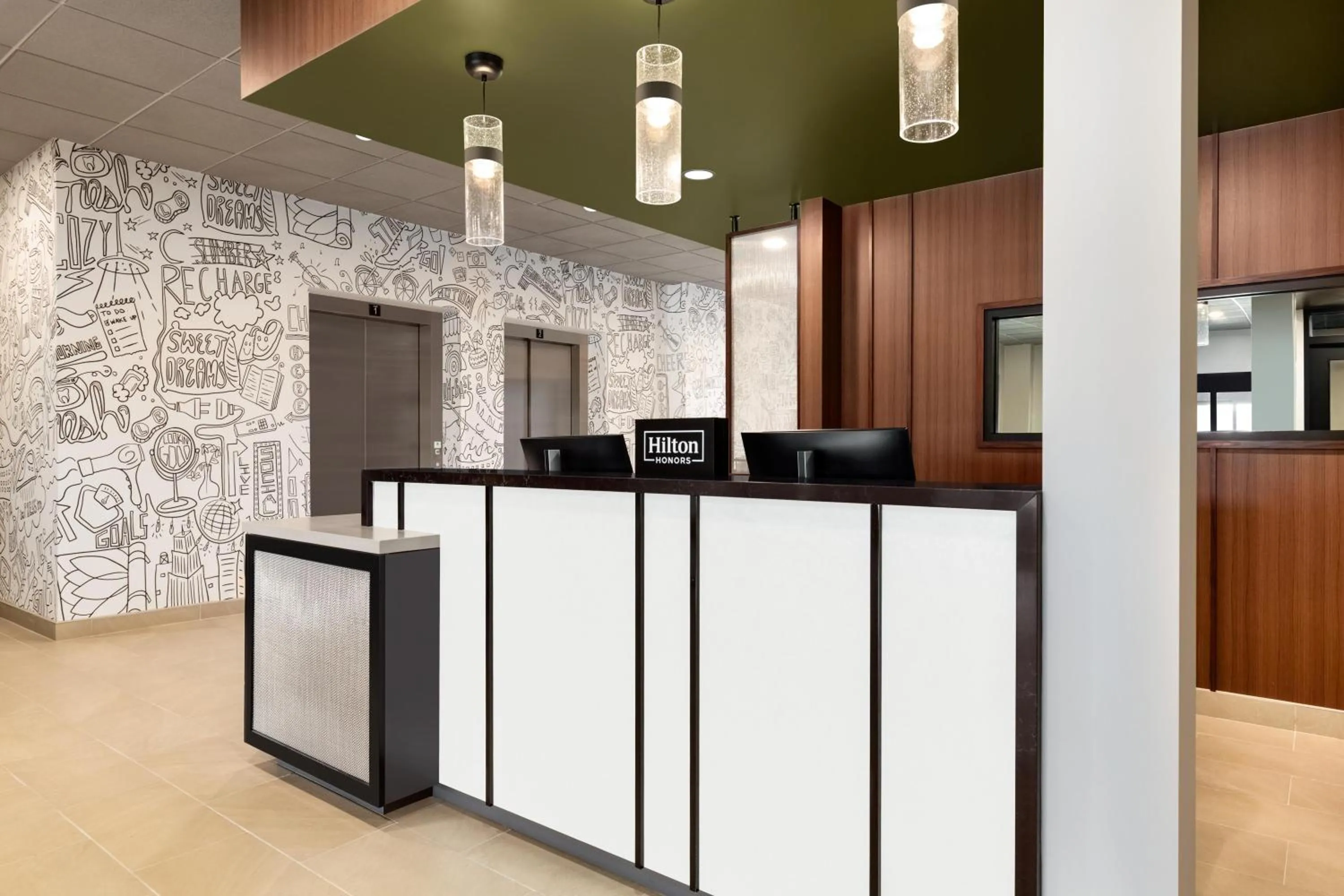 Lobby or reception in LivSmart Studios By Hilton Kokomo