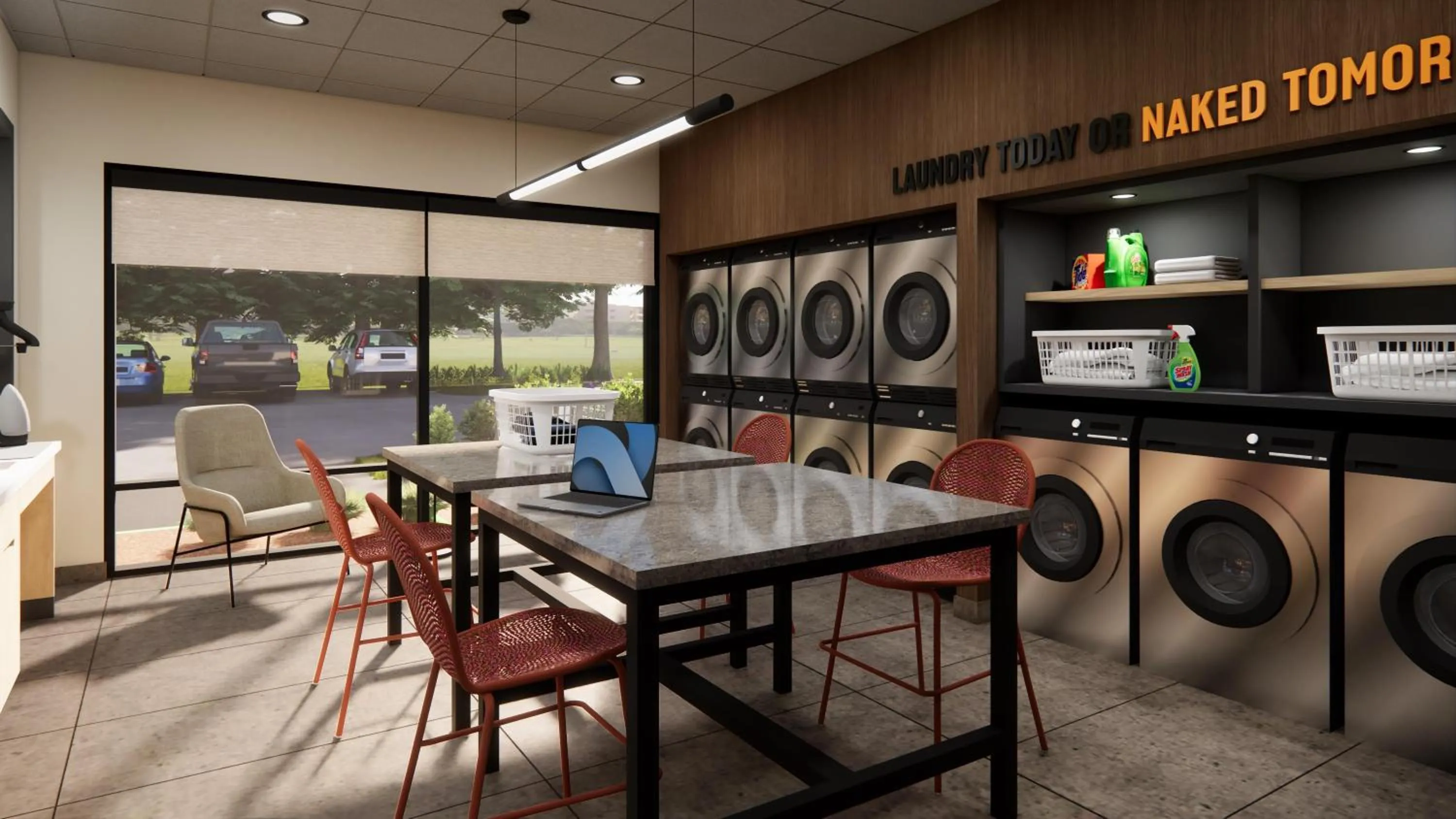 laundry in LivSmart Studios By Hilton Kokomo